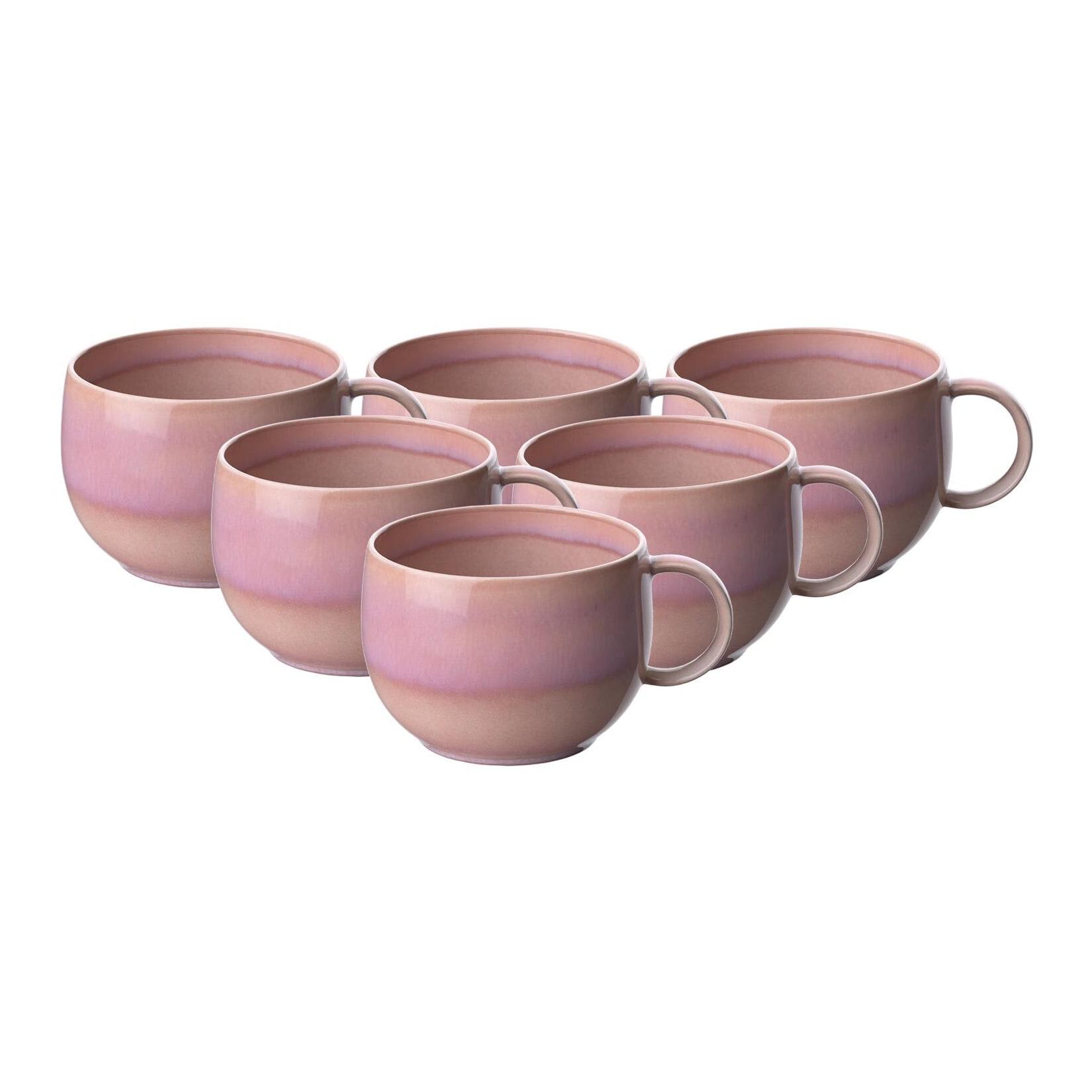 Like. By Villeroy & Boch Kaffeetassen Perlemor Coral 190 Ml 6Er Set