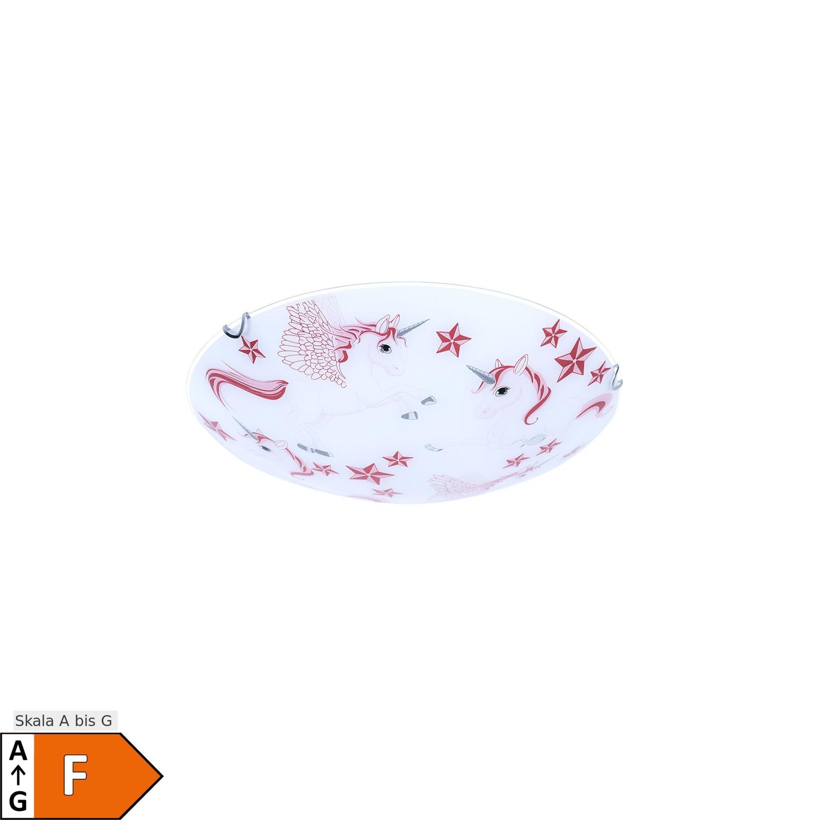 Globo RGB LED Kinder Deckenlampe, Einhorn, 40 cm, NATALIE