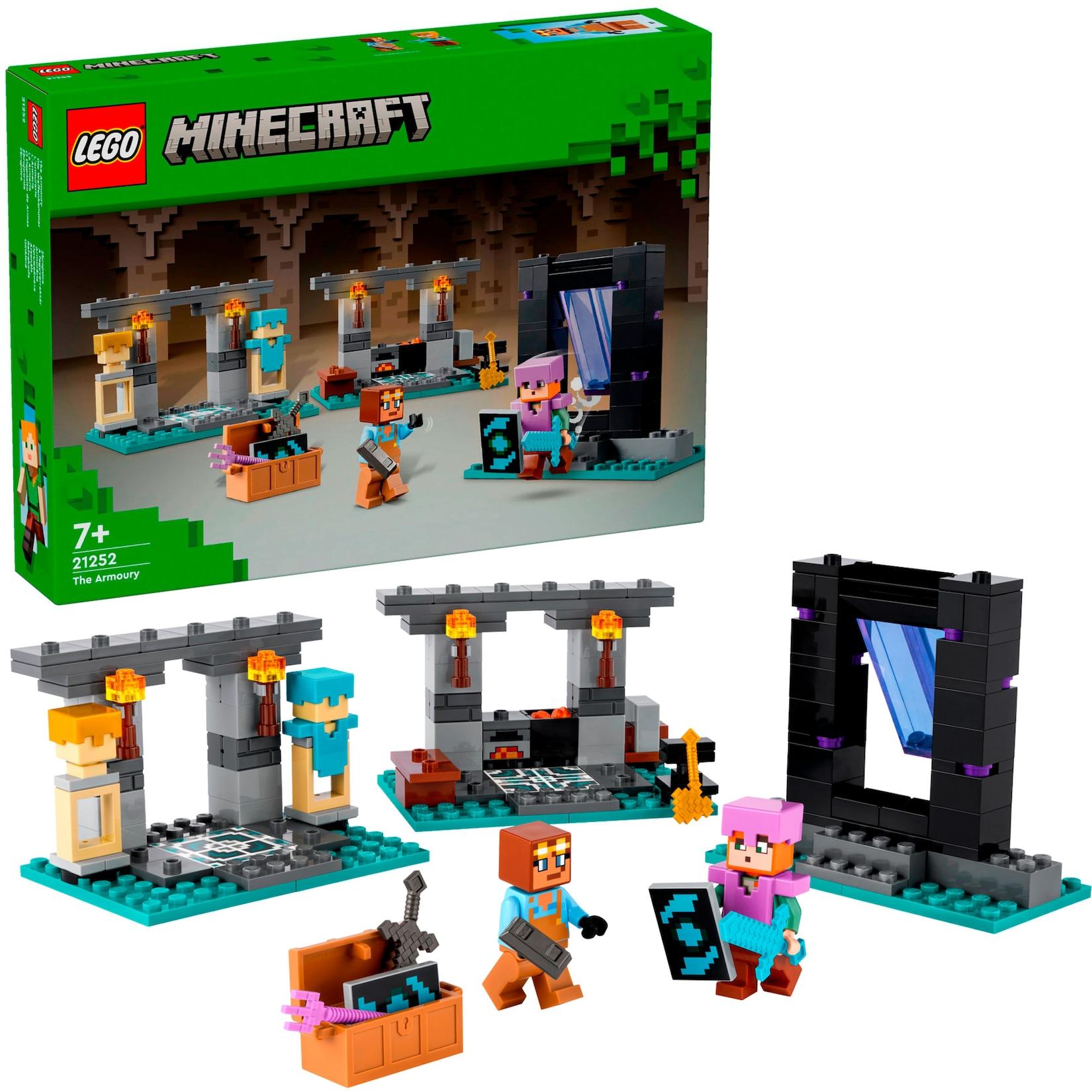LEGO Konstruktionsspielzeug Minecraft Die Waffenkammer