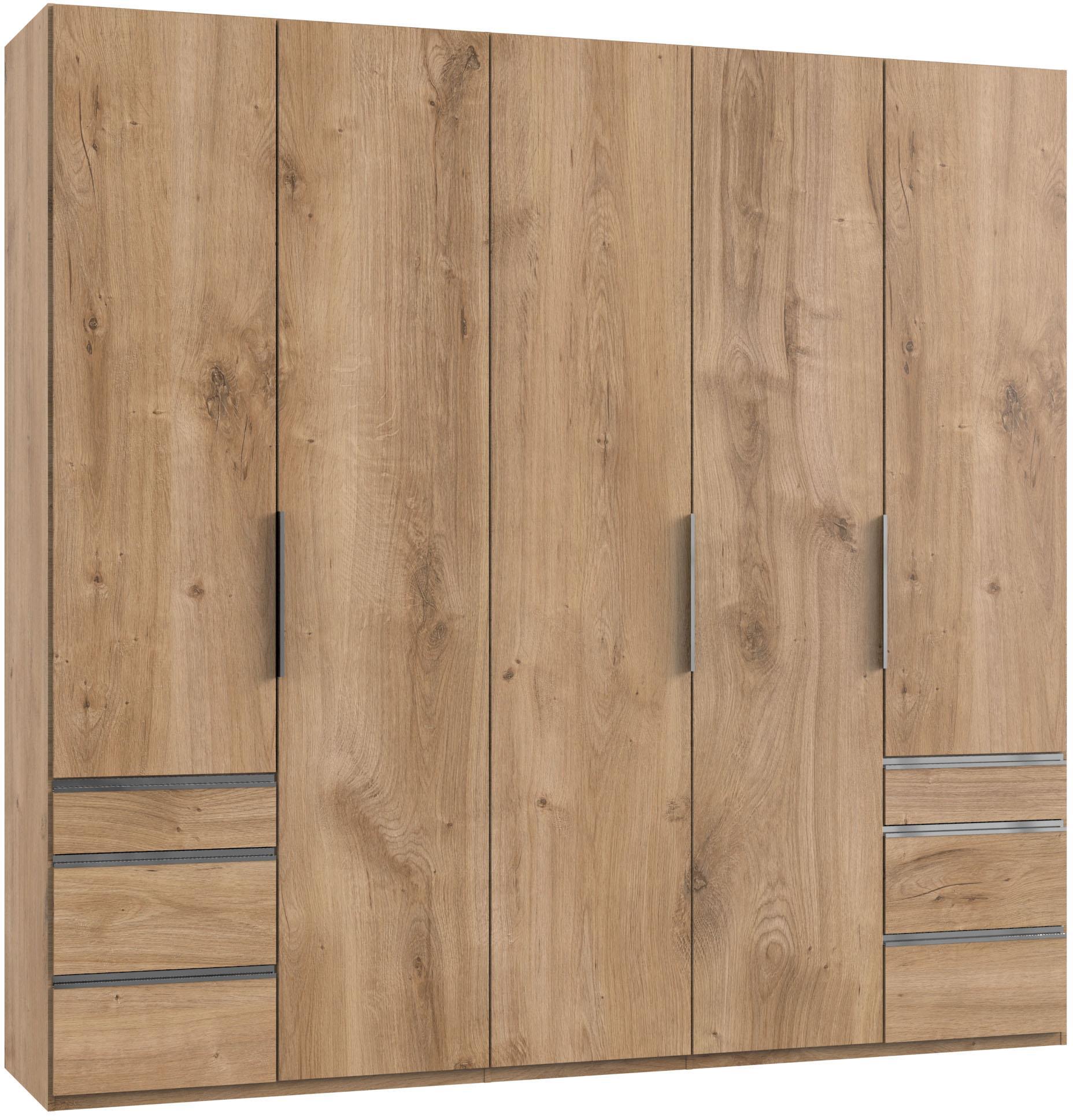 Kleiderschrank Wimex "Level By Fresh To Go", Braun (Plankeneichefarben), B:250Cm H:236Cm T:58Cm, SchräNke, Kleiderschrank, Mit Schubladen