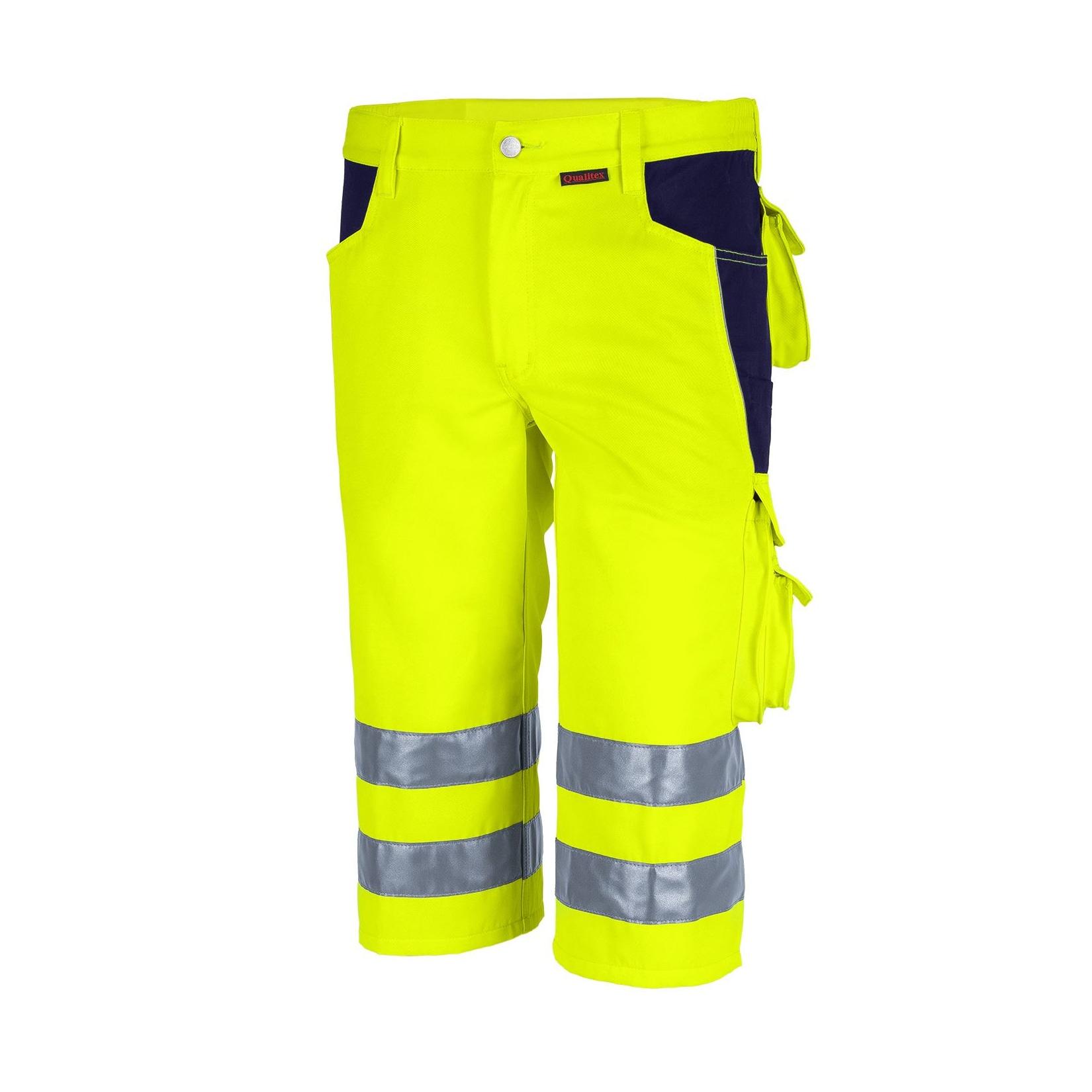 QUALITEX HIGH QUALITY WORKWEAR Shorts PRO WS warngelb/marine Damen: 36 Herren: 42
