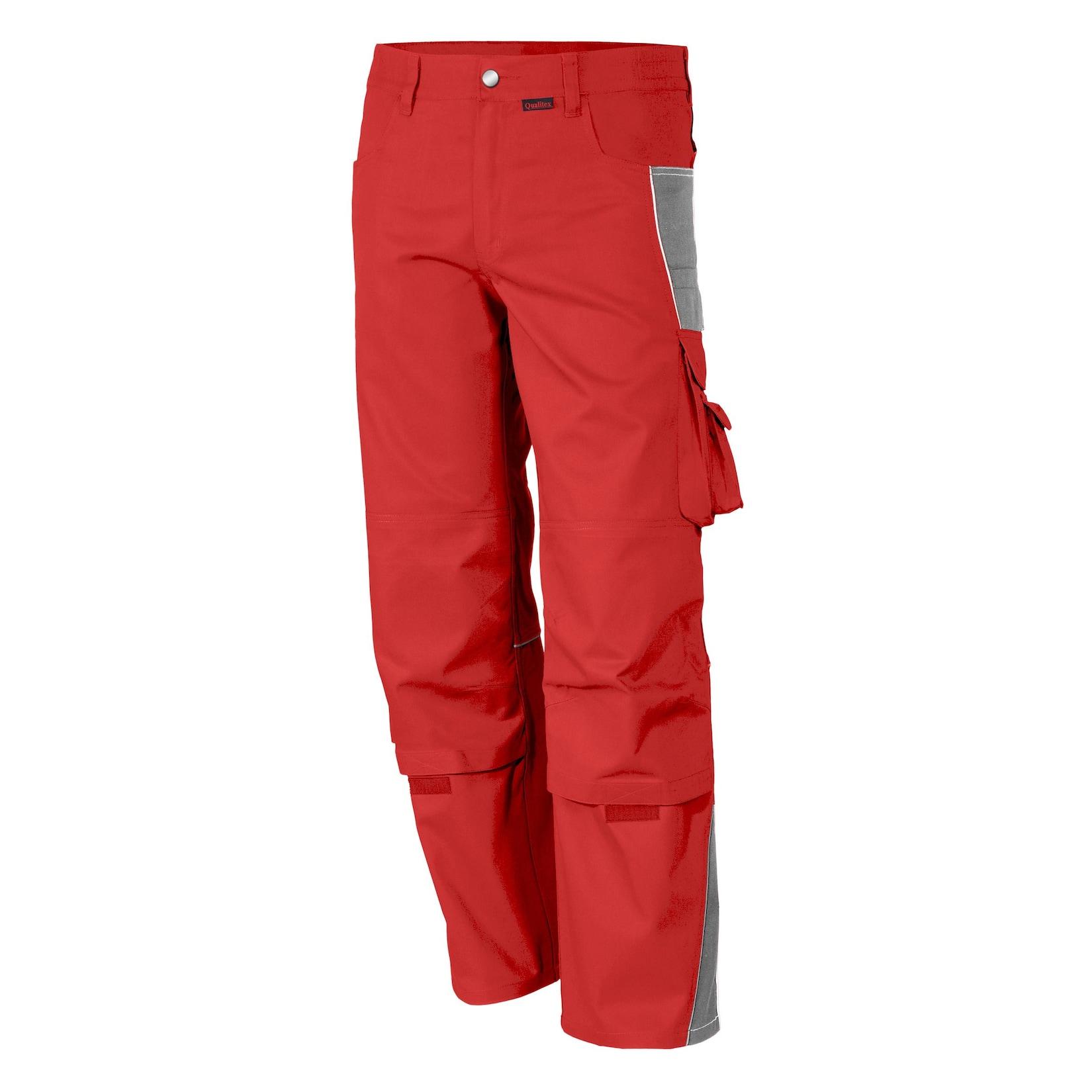 QUALITEX HIGH QUALITY WORKWEAR Bundhose PRO rot/grau Herren: 29