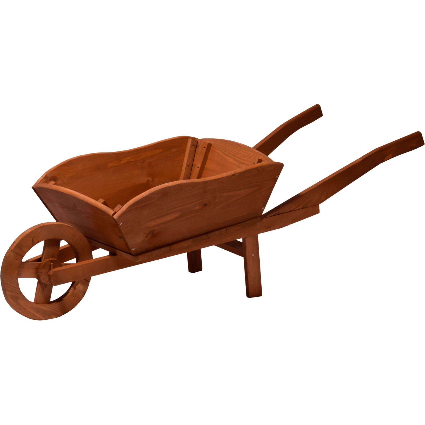 Dobar 29095e XXL-Pflanzschubkarre, 129,5 x 47 x 43 cm
