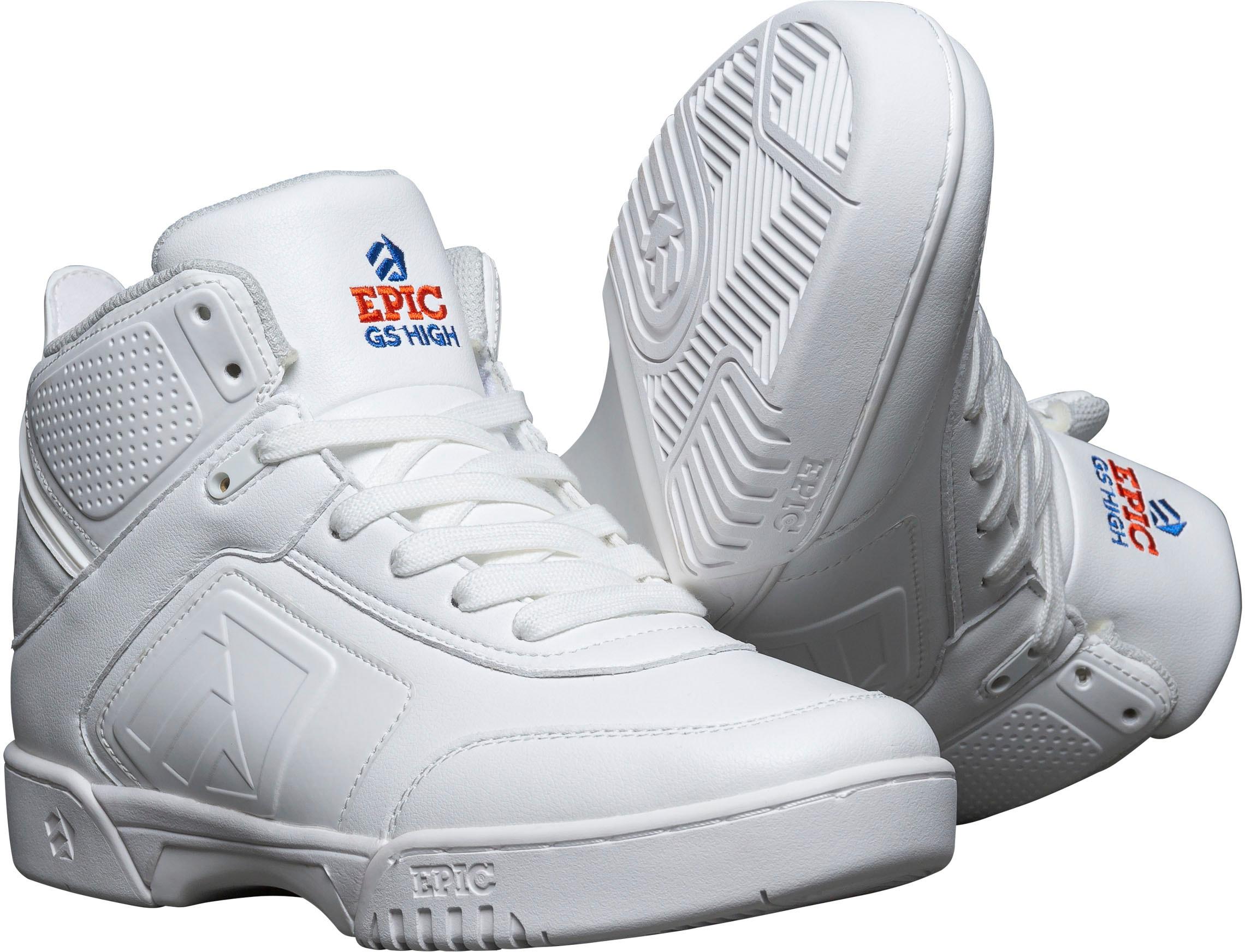Gleitschuh Epic Grindshoes "Red Lava/Clean White" Gr. 39, Weiß, Inlineskates_Rollschuhe, 39 (Bis ), Leder, Nylon