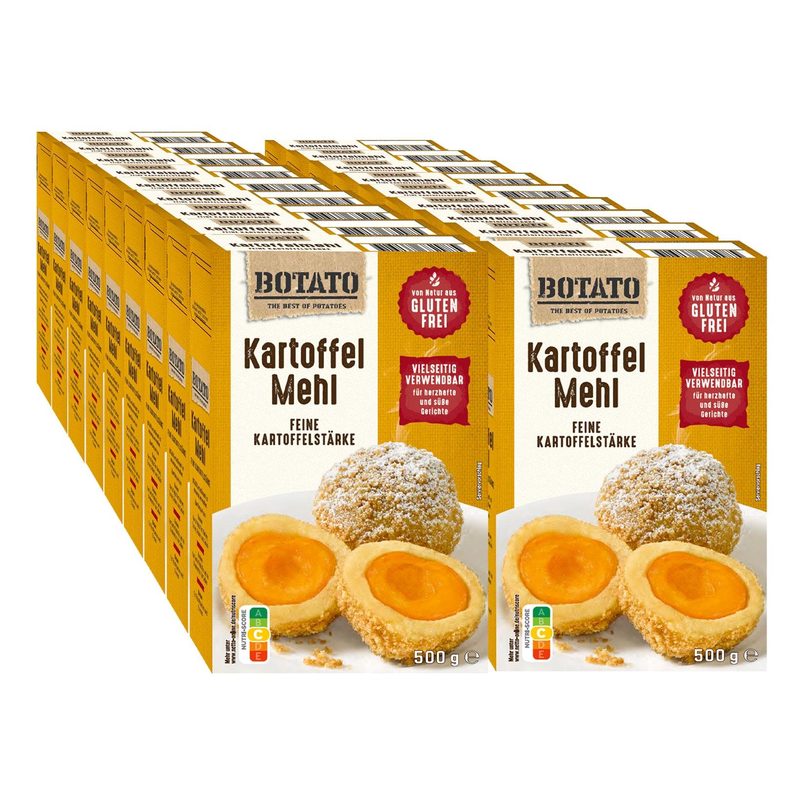 Botato Kartoffelmehl feine Kartoffelstärke 500 g, 18er Pack