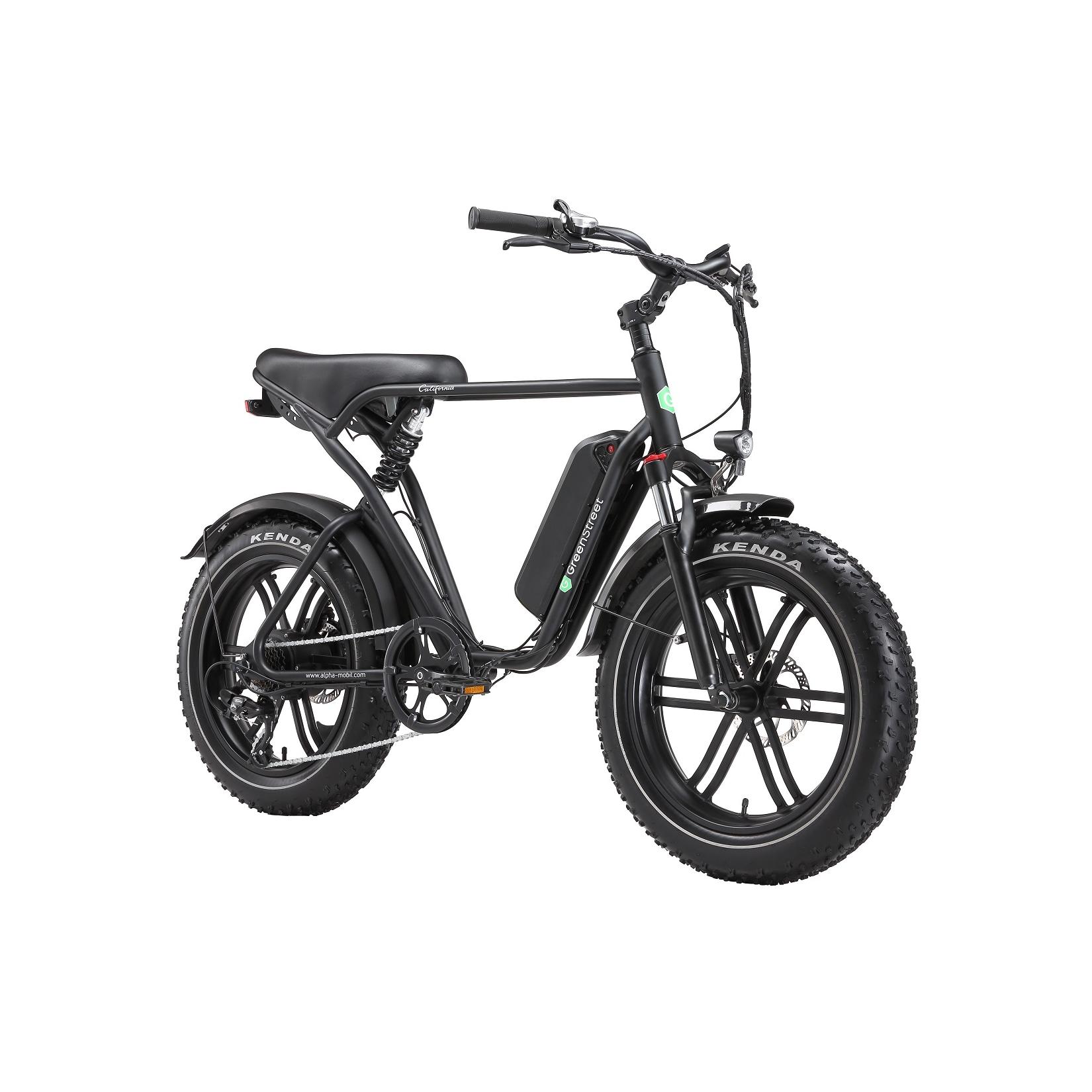 GreenStreet GreenSteet E-Bike Fat Tire California 250 W 20 Zoll schwarz