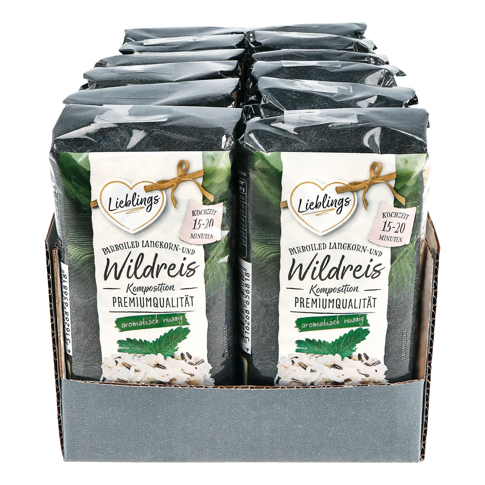 Lieblings Parboild Wildreis 500 g, 12er Pack