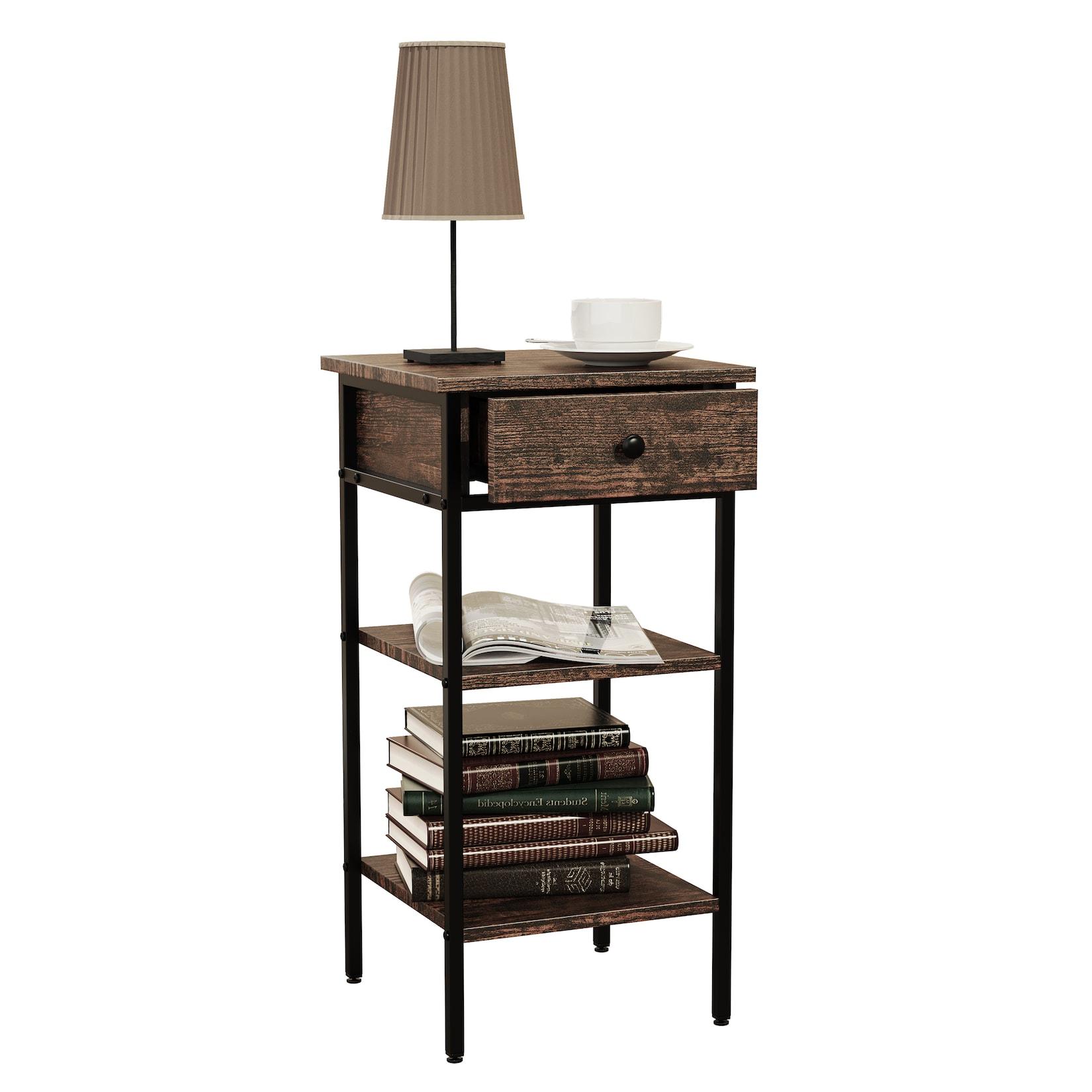 VCM Holz Metall Beistelltisch Couchtisch Sofatisch Wohnzimmertisch Kaffeetisch Aulari L