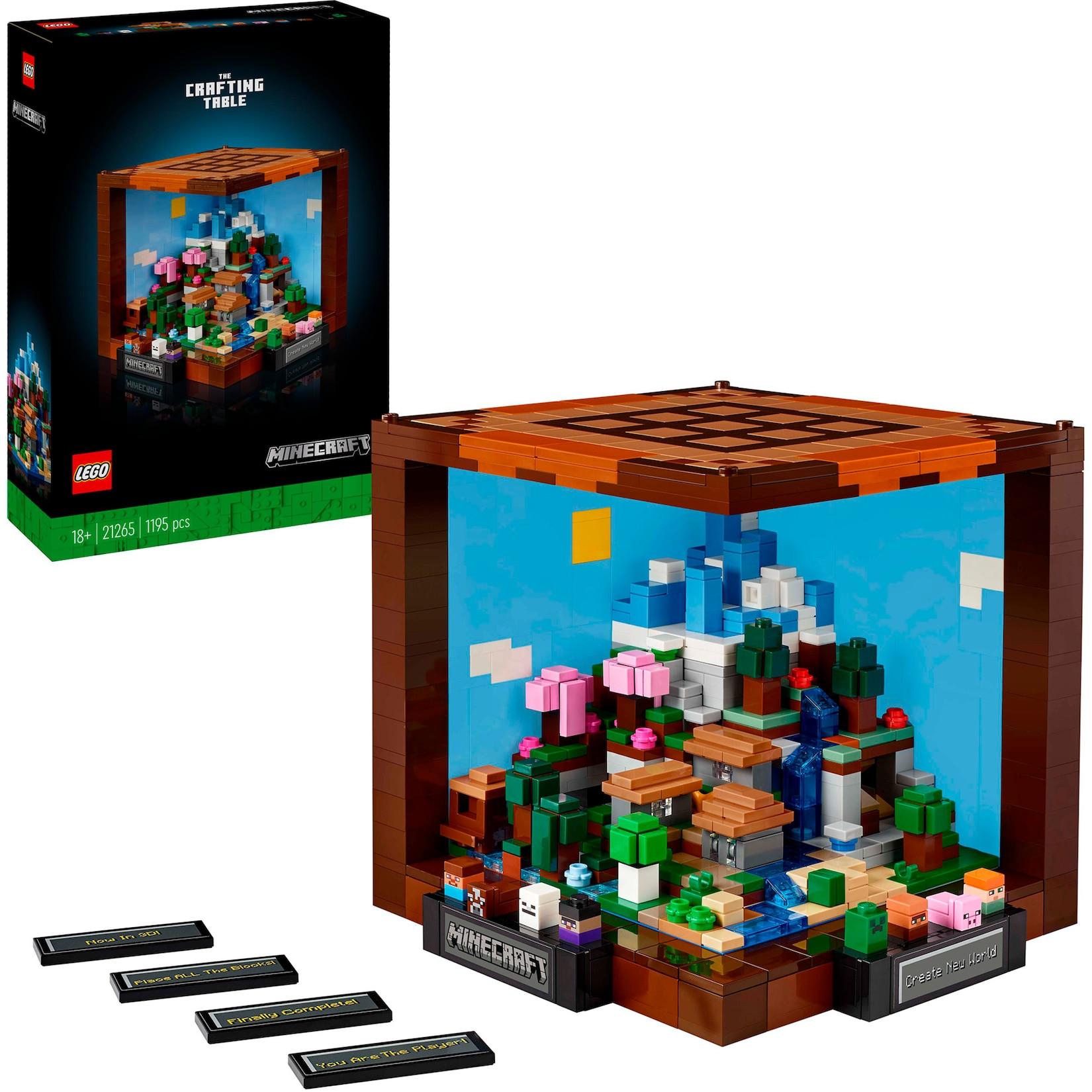 LEGO Konstruktionsspielzeug Minecraft Die Werkbank