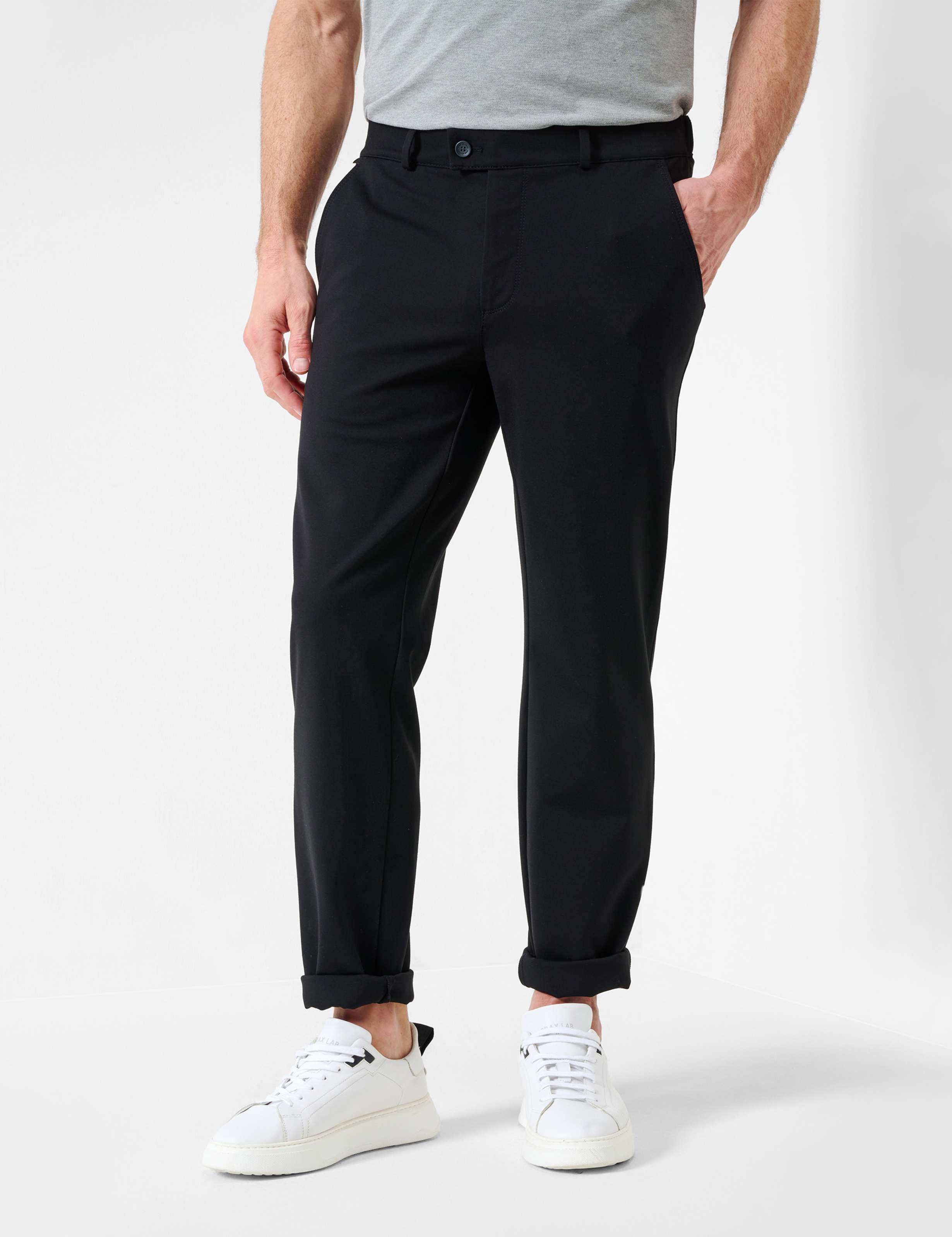 Eurex By Brax Herren Flatfronthose Style Thilo Black, Schwarz, Gr. 27U