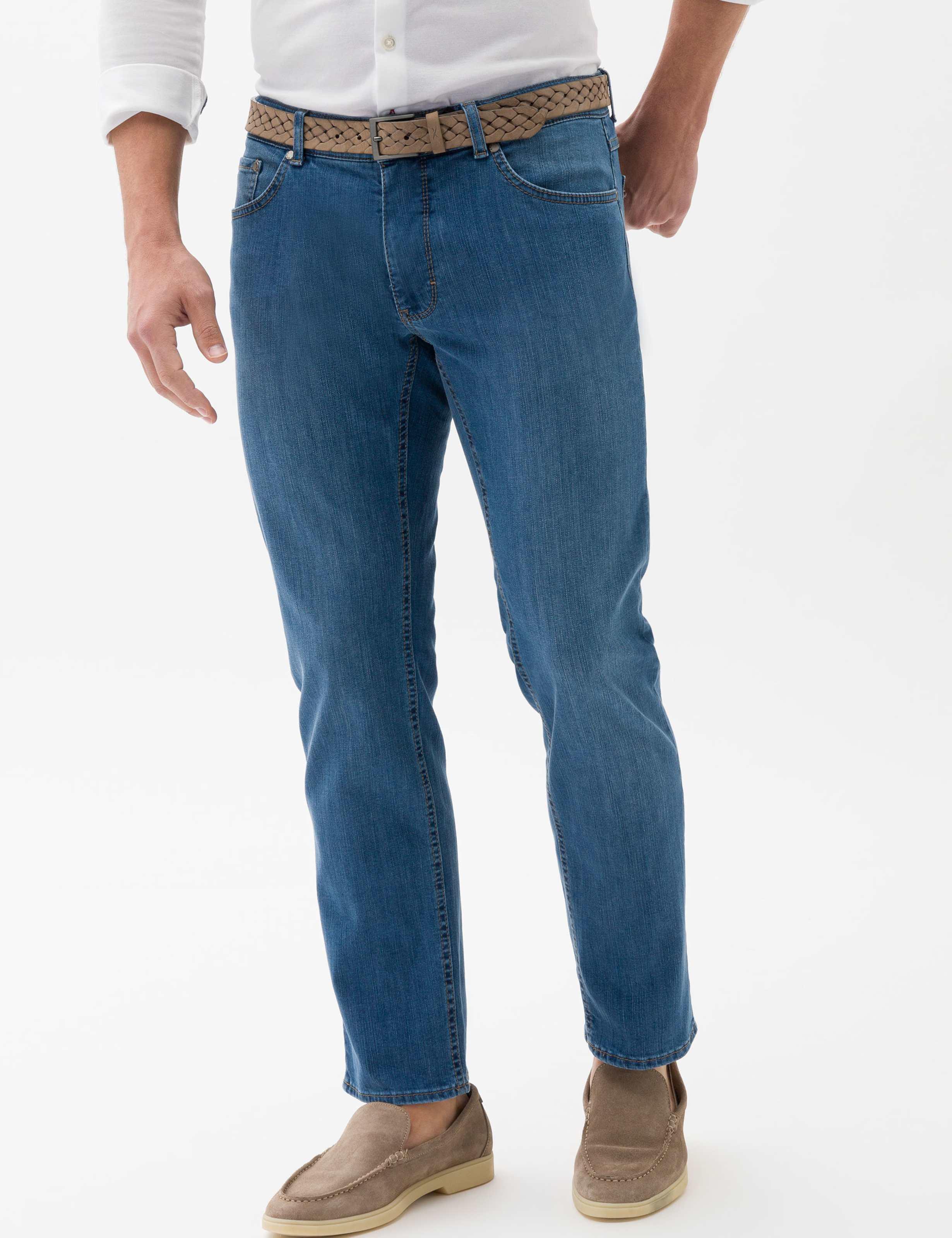 Brax Herren Five-Pocket-Hose Style COOPER DENIM, denim hellblau, Gr. 36/38