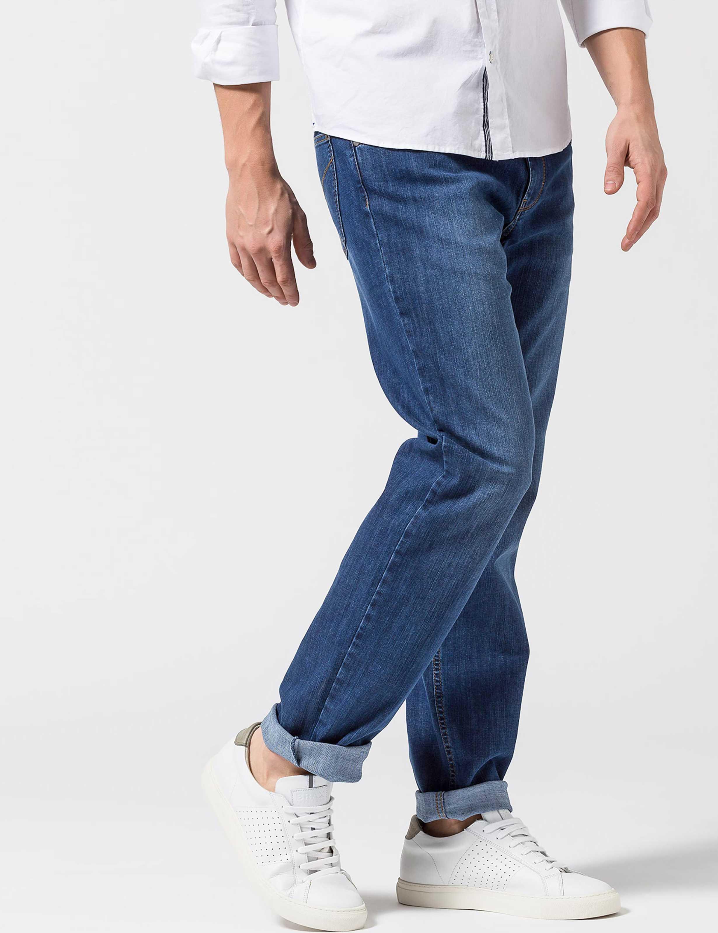 Brax Herren Five-Pocket-Hose Style COOPER DENIM, denim blau, Gr. 40/34