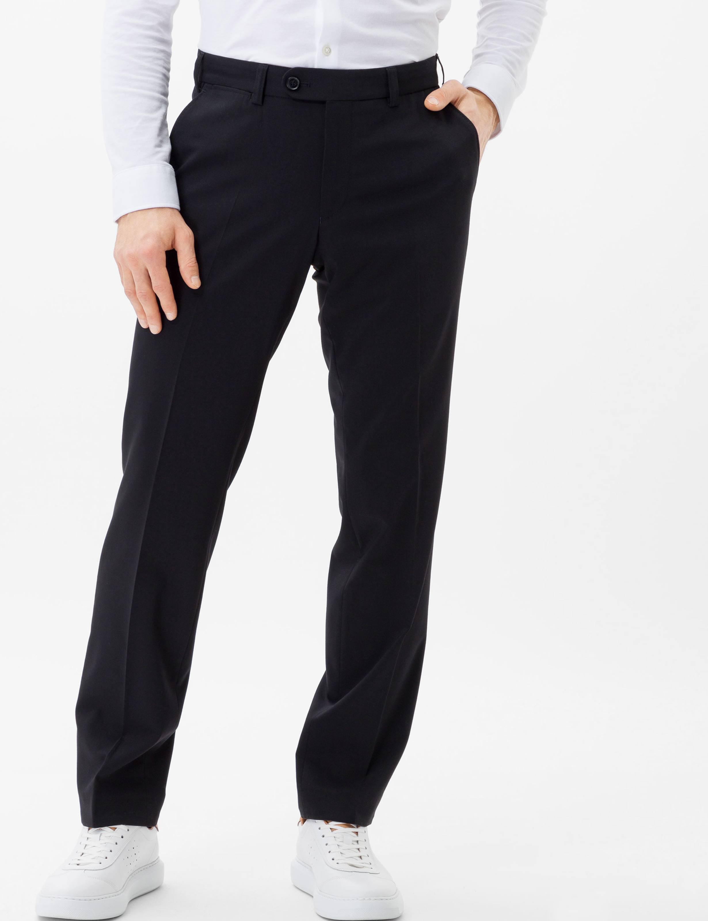 Eurex Herren Flatfronthose Style JAN Black, Schwarz, Gr. 56