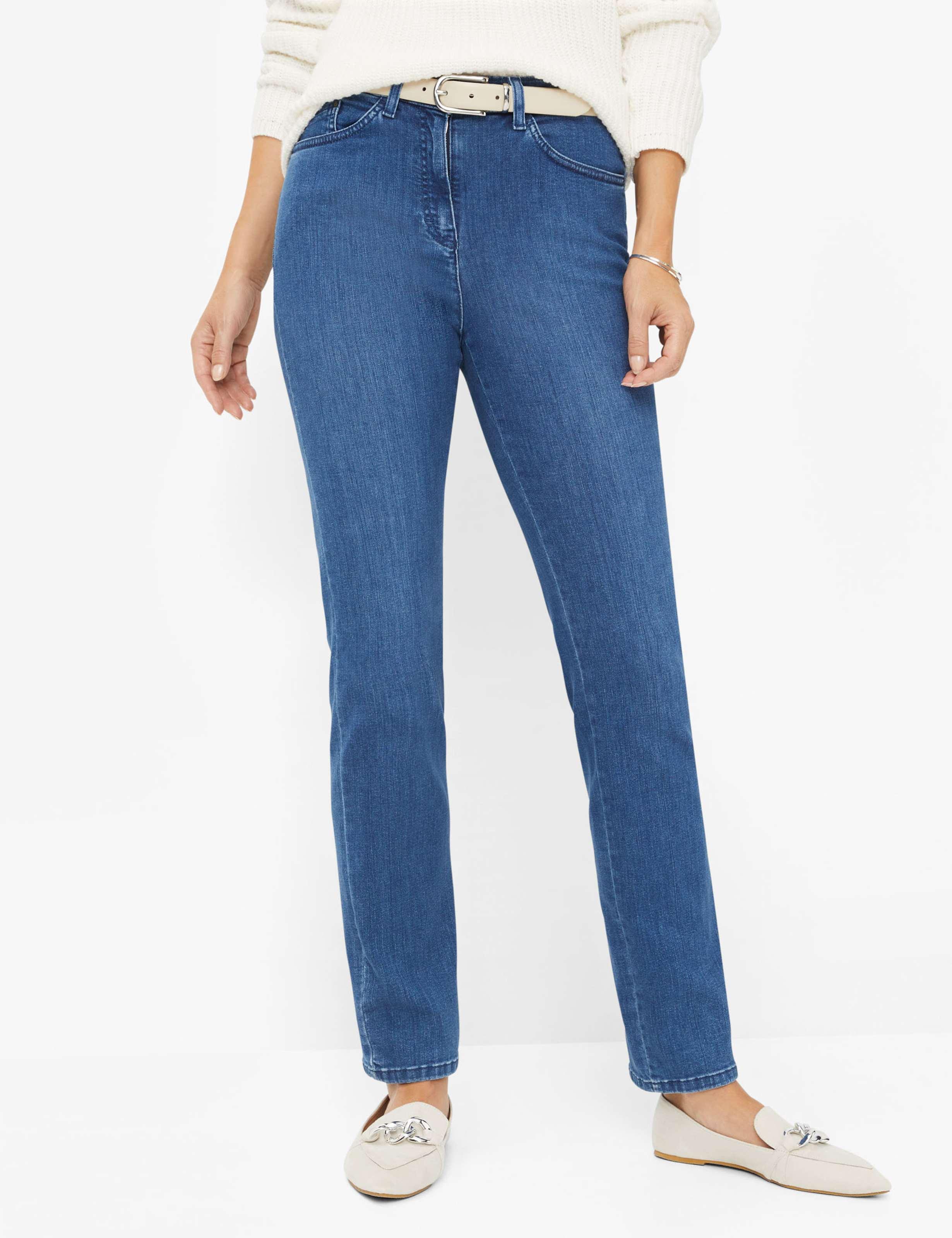 Raphaela by Brax Damen Five-Pocket-Hose Style LORA, denim blau, Gr. 40