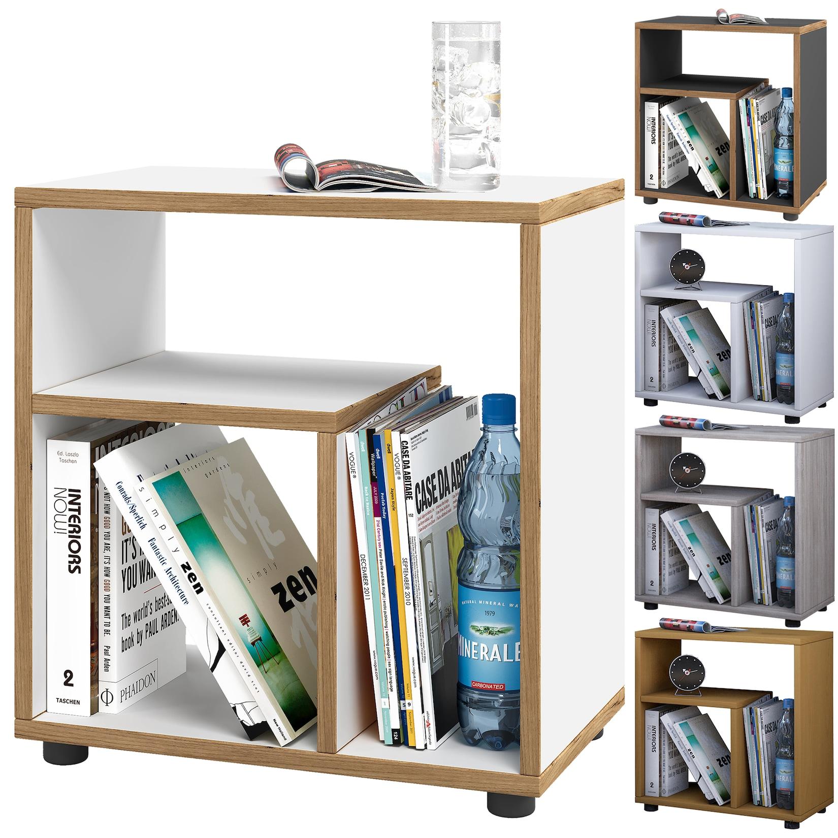 Vcm Holz Beistelltisch Couchtisch Schlicht MaßE H. 55 X B. 50 X T. 30 Cm Nachttisch Kaffeetisch - Zeito