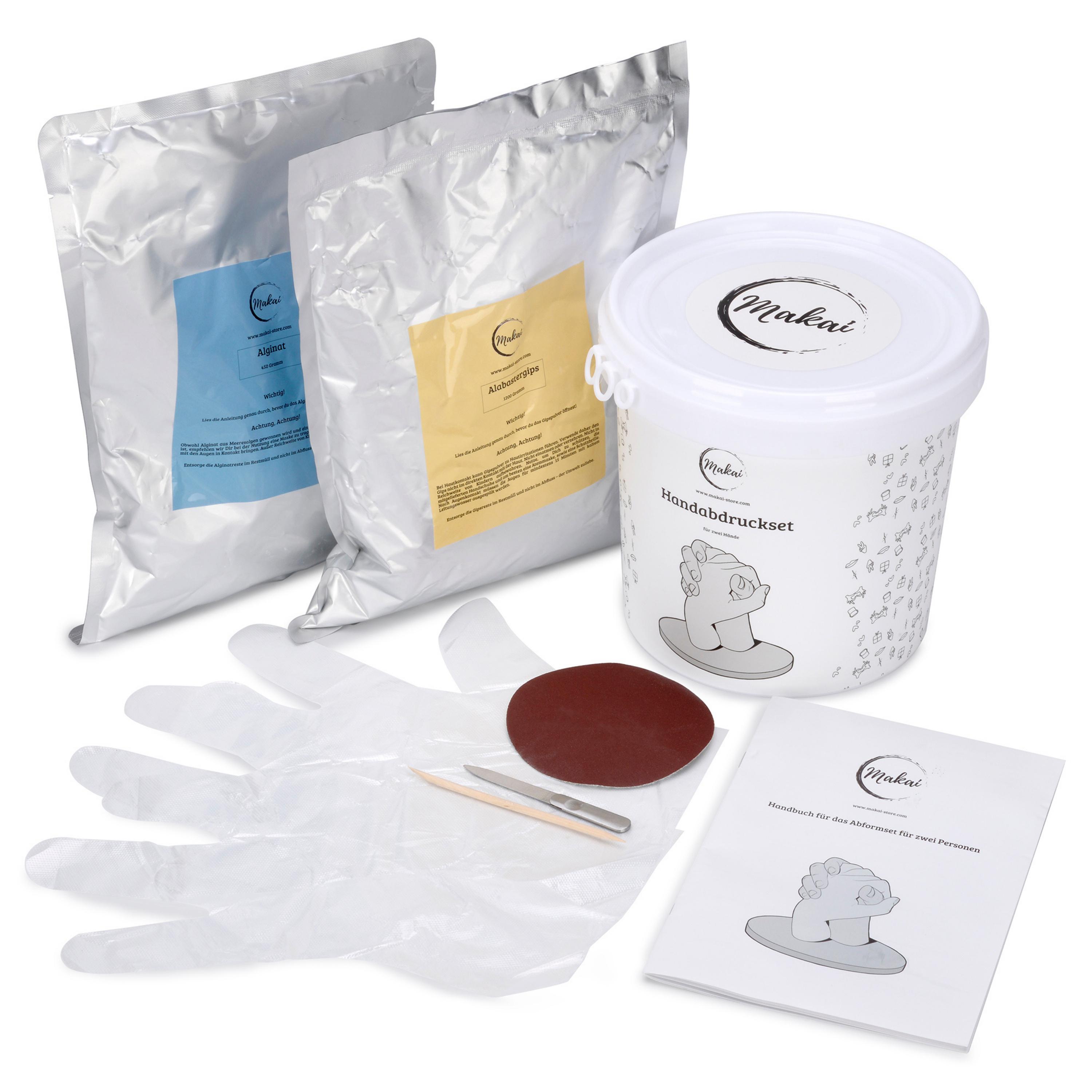 Set Per Modellare Le Mani Makai Con Istruzioni Video Per Due Persone Set Per Impronte Di Mani In 3D Set Per Calchi In Gesso Regalo Per Coppie, Famiglia, Anniversario Di Matrimonio, San Valentino