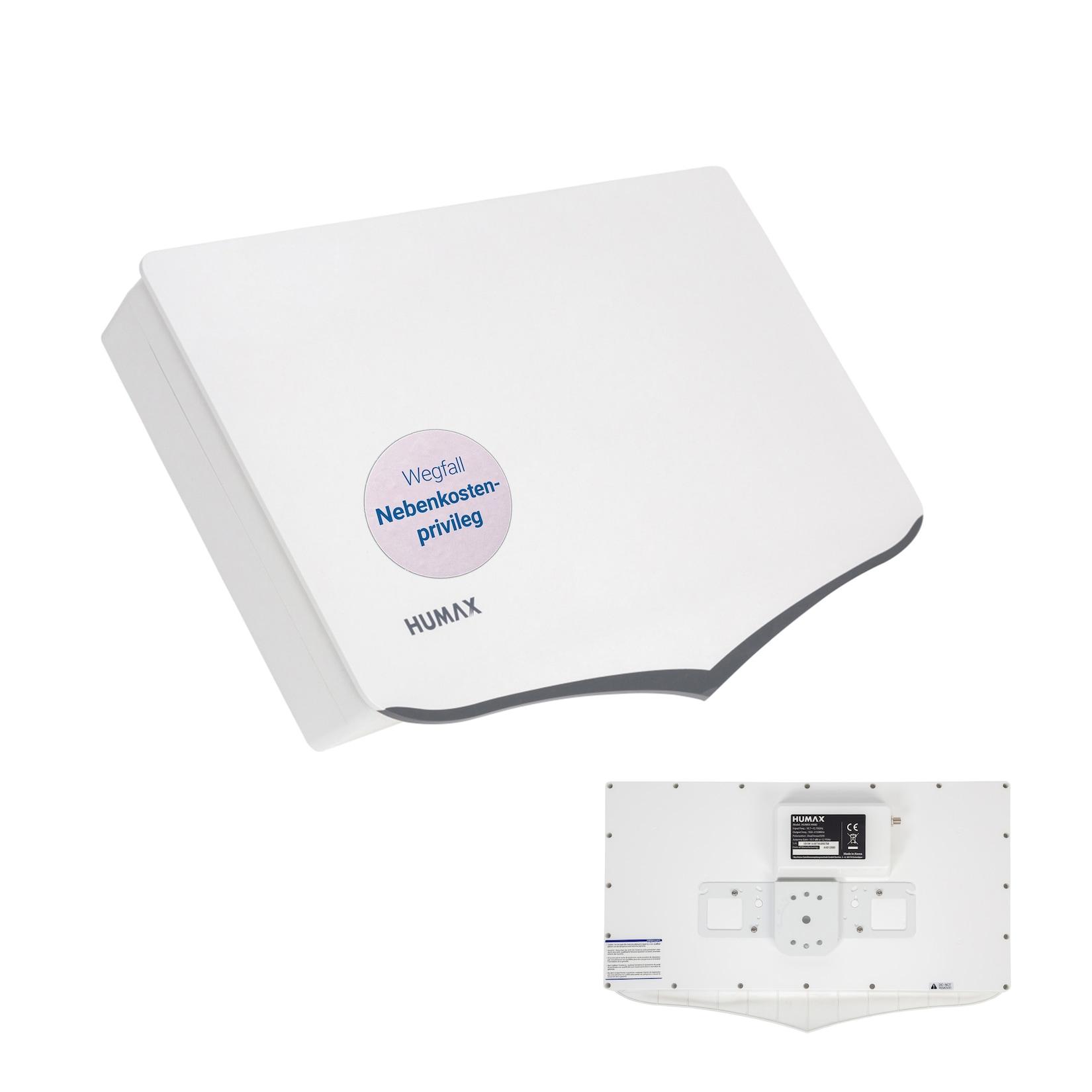 SKY VISION Humax mobile Flachantenne H40D 1 Teilnehmer Single LNB Montagematerial