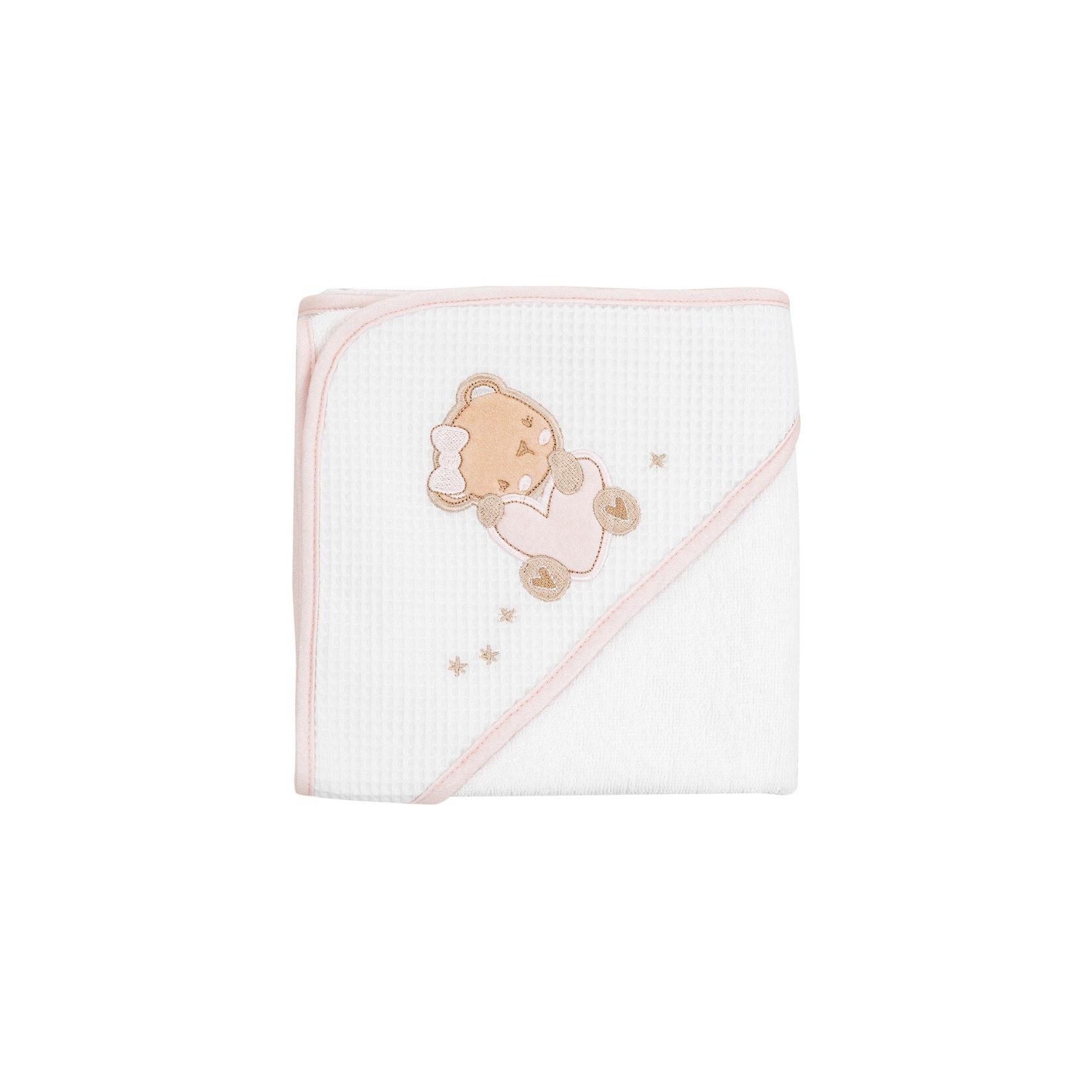 Kikkaboo Kapuzenhandtuch Dream Big 90 x 90 cm Babyhandtuch Tiermotiv Baumwolle rosa