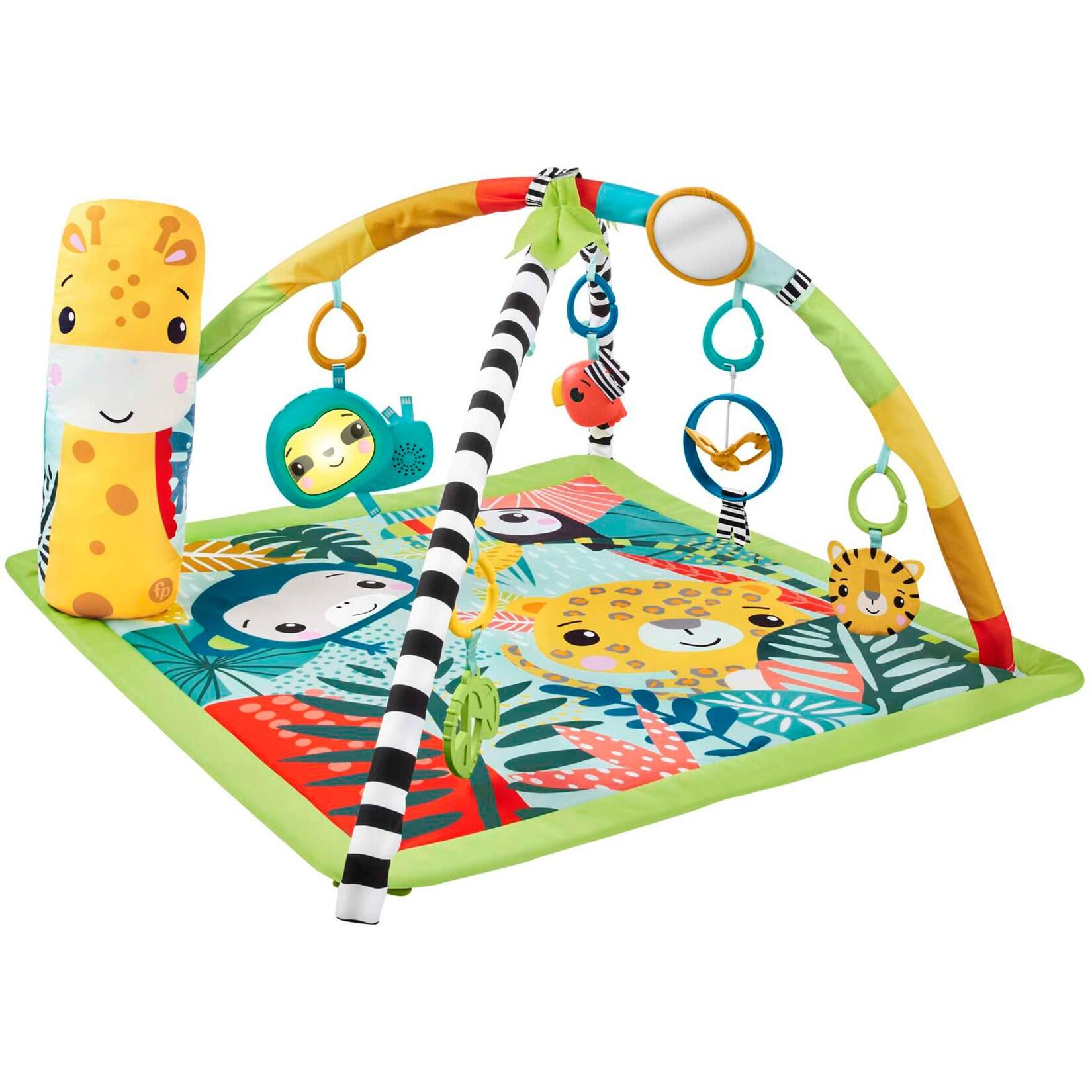 Fisher-Price Spielbogen/Decke Rainforest-Erlebnisdecke Krabbeldecke mit Spielbogen