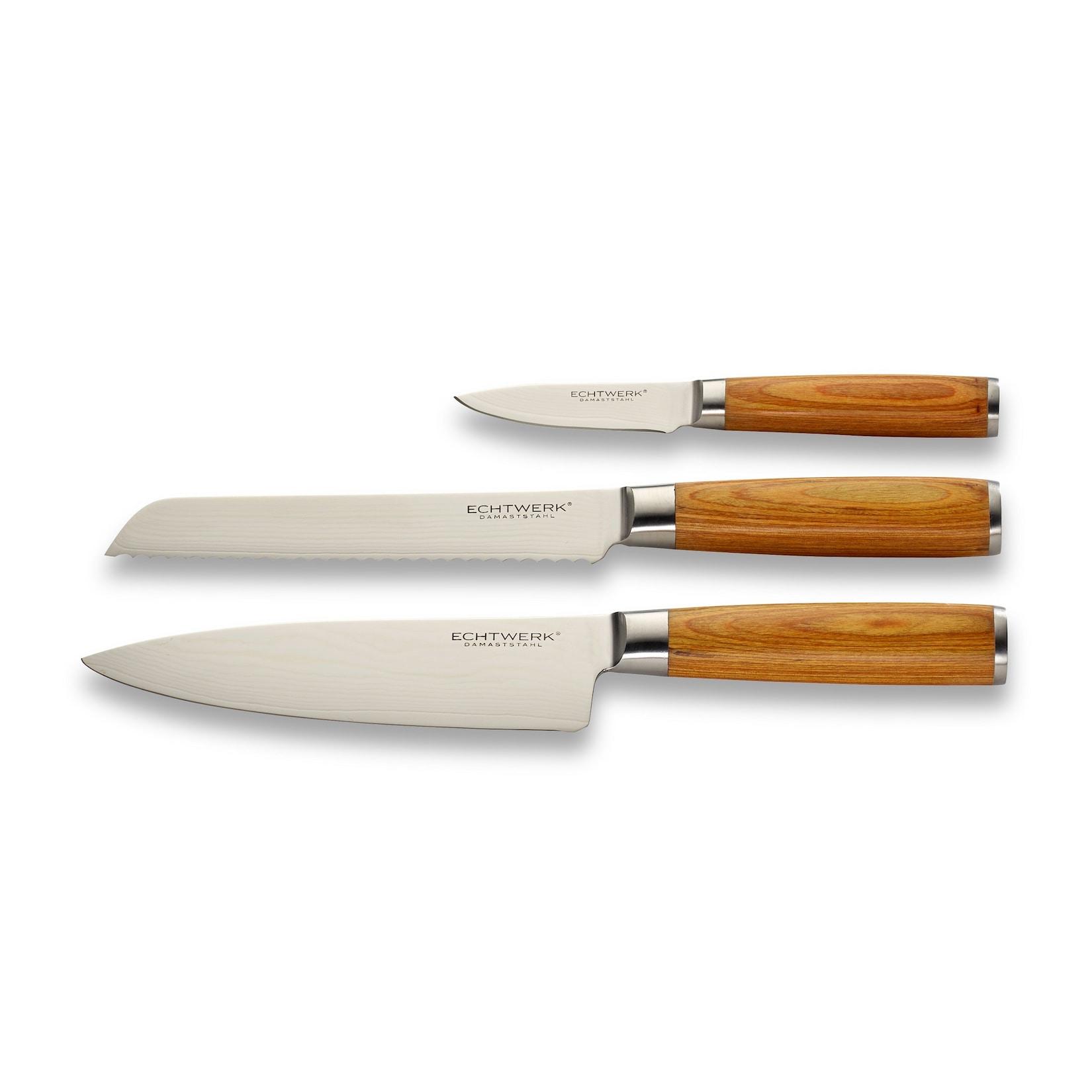 Echtwerk Damaszener Messer Set 3tlg
