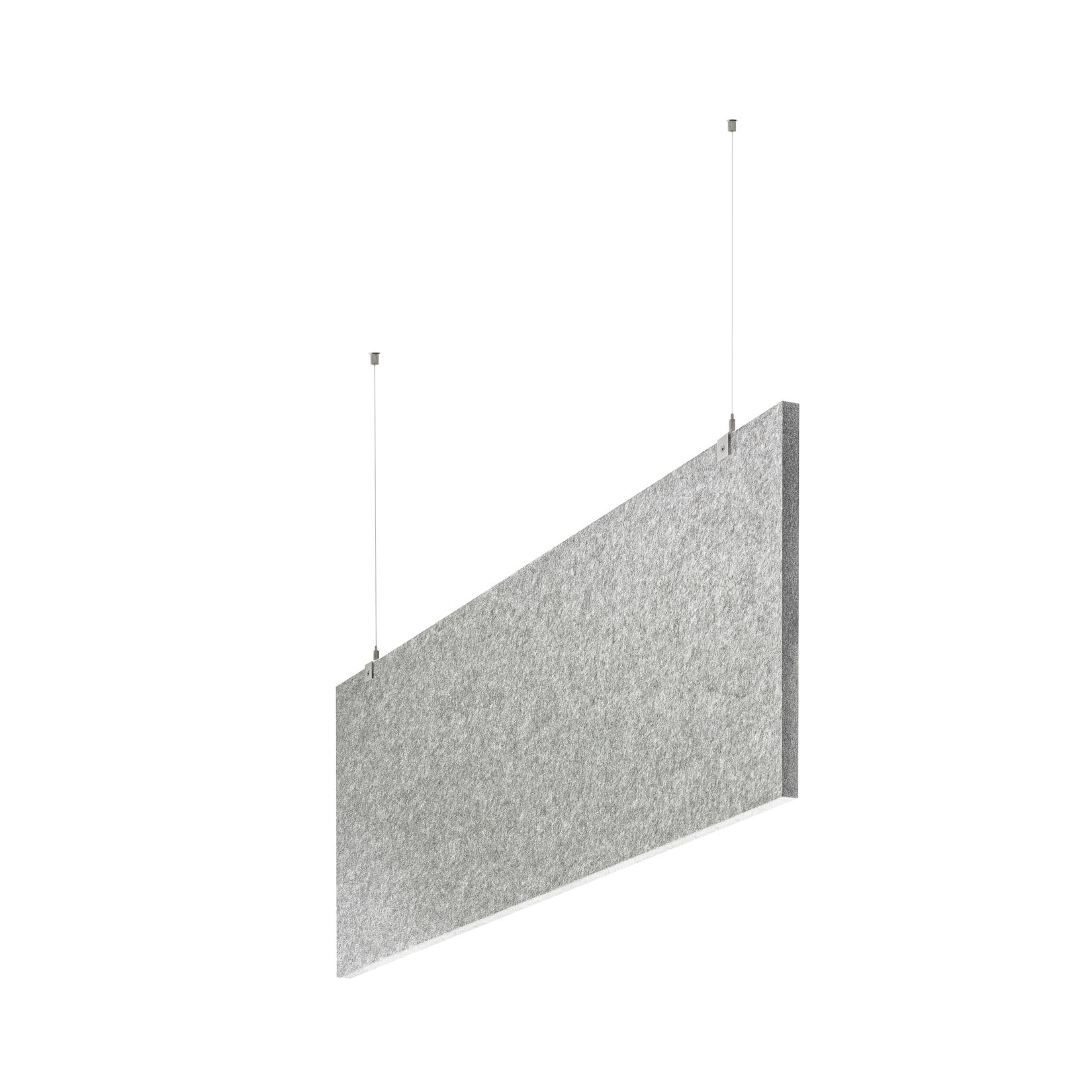 baffel-Set - Deckenträger Farbe: lichtgrau, Größe: 150x25x2,5cm