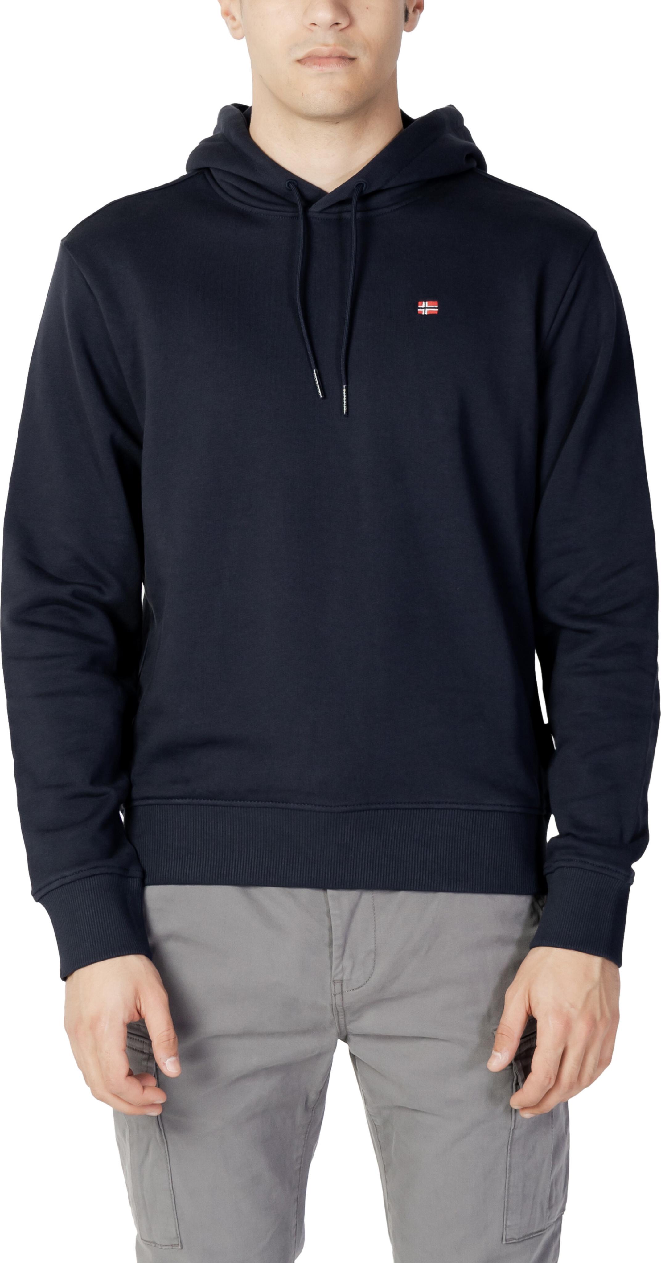 Napapijri Felpa Con Cappuccio Blu Navy Comfort : Taglia - S Taglia: S