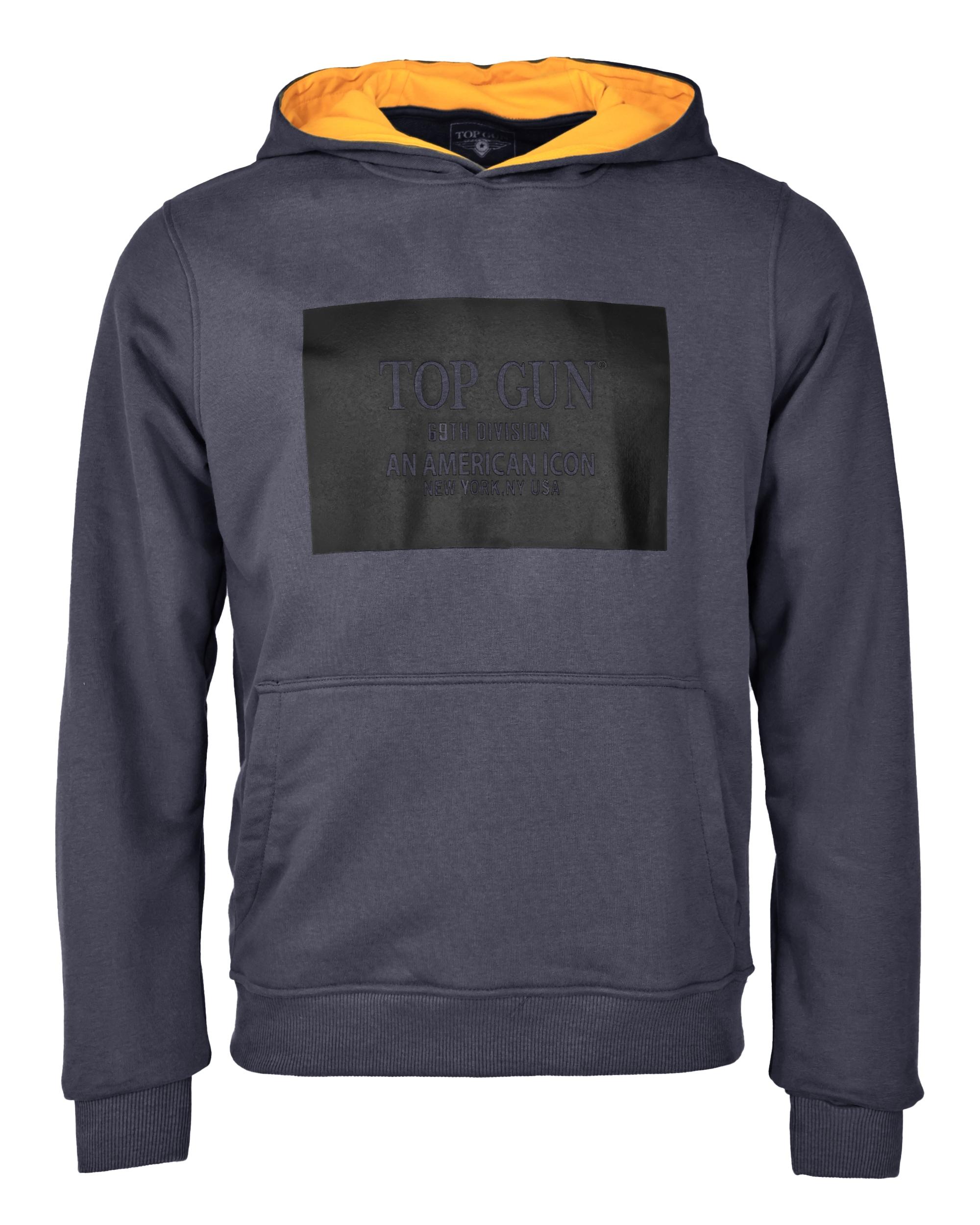 Kapuzenpullover Top Gun "TG20213015", Herren, Gr. 56XXL, Blau (Navy), Obermaterial: 100% Baumwolle, Pullover Sweatshirt Hoodie
