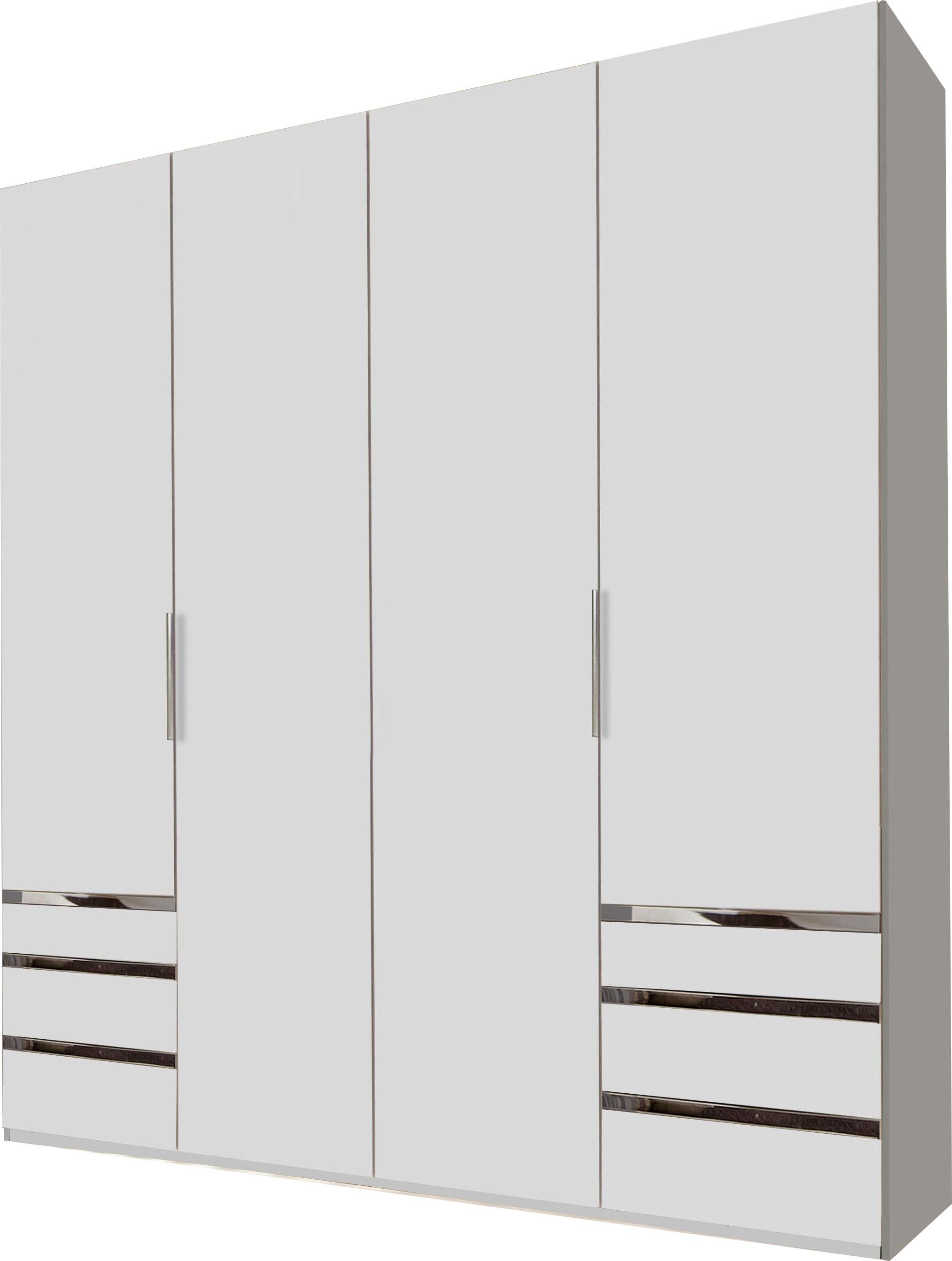 Kleiderschrank Wimex "Level By Fresh To Go", Weiß, B:200Cm H:216Cm T:58Cm, SchräNke, Kleiderschrank, Mit Schubladen