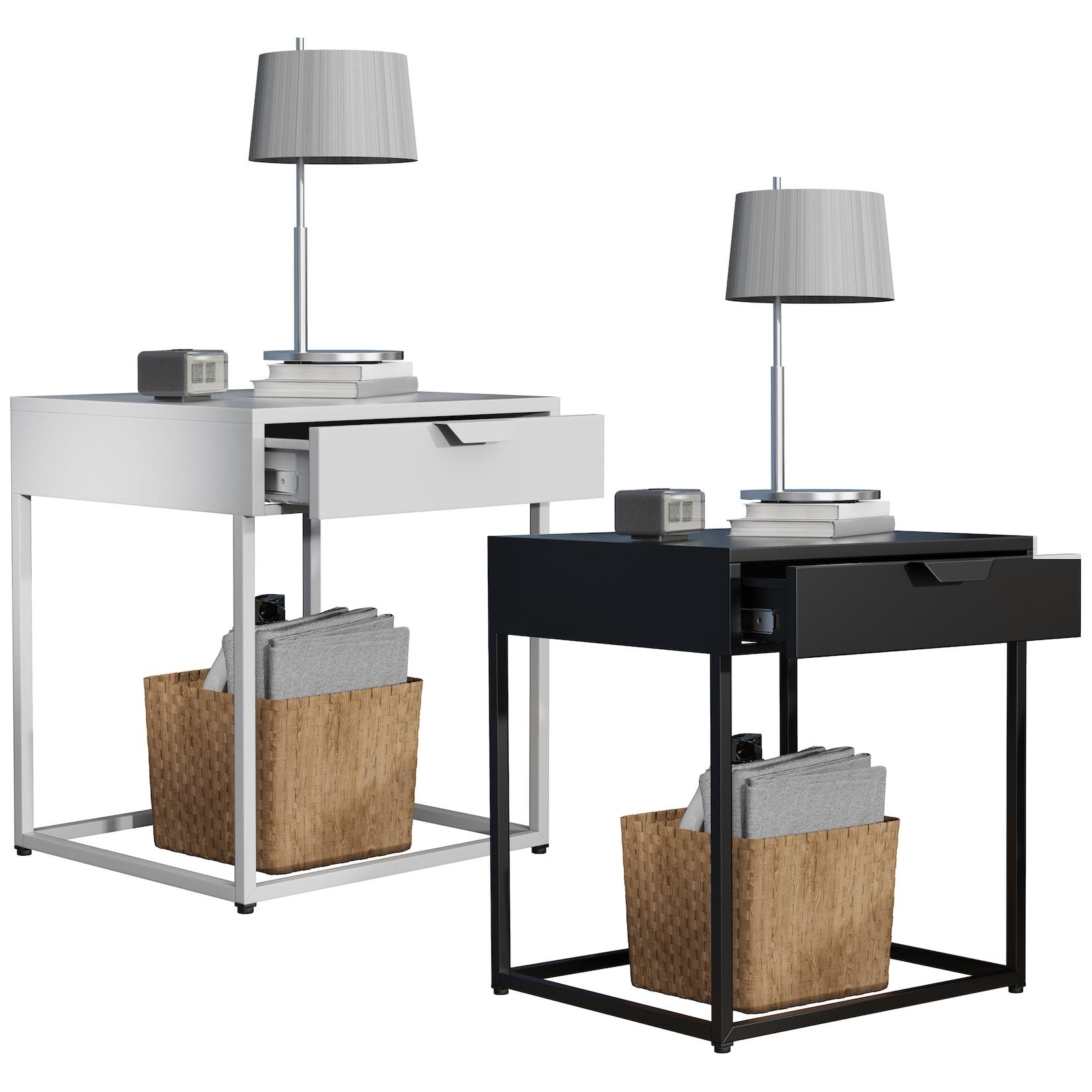 Vcm Nachtschrank Beistelltisch Nachttisch MaßE Ca. H. 50 X B. 43 X T. 41 Cm - Flokas S