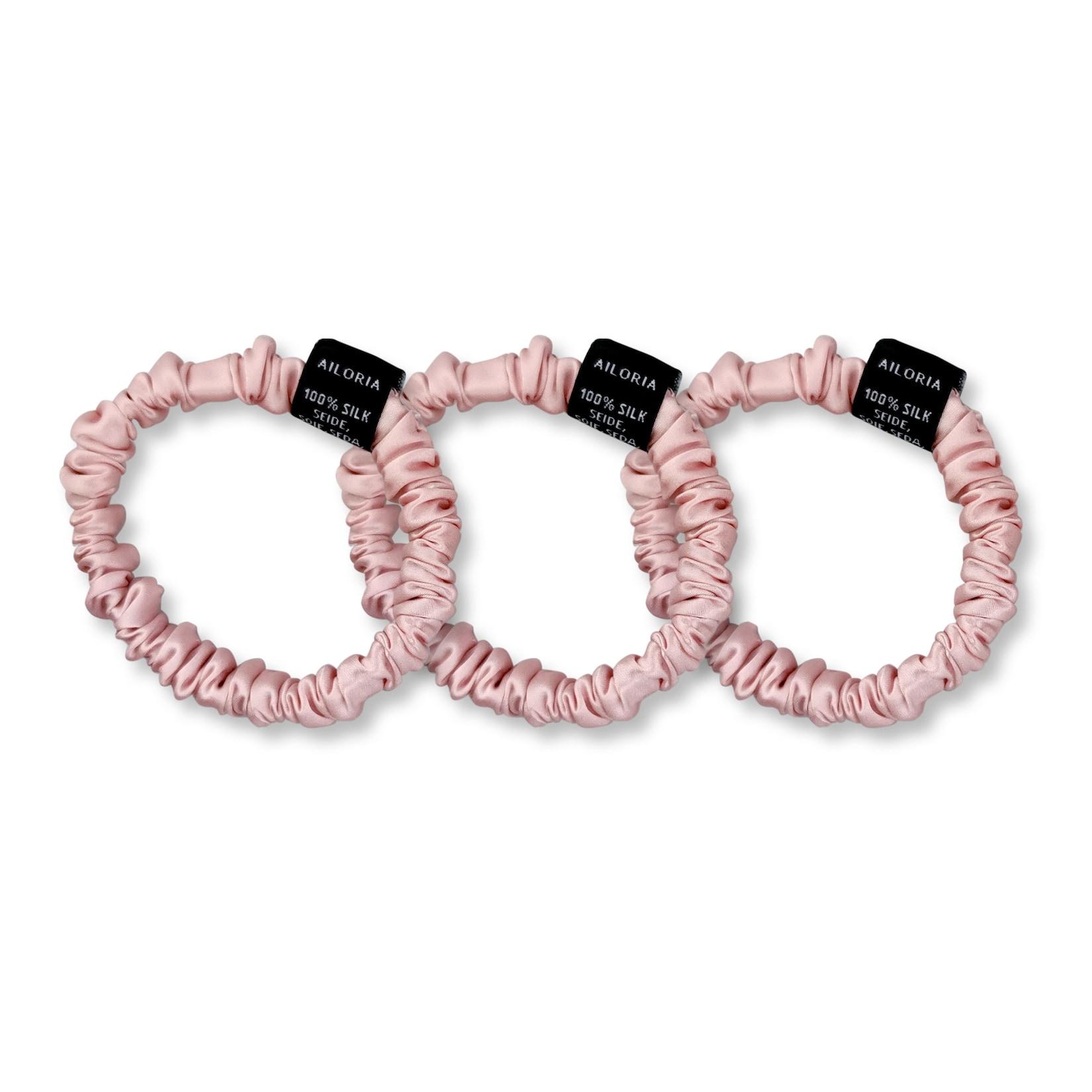 AILORIA Set 3 Scrunchies S aus Seide DOUX