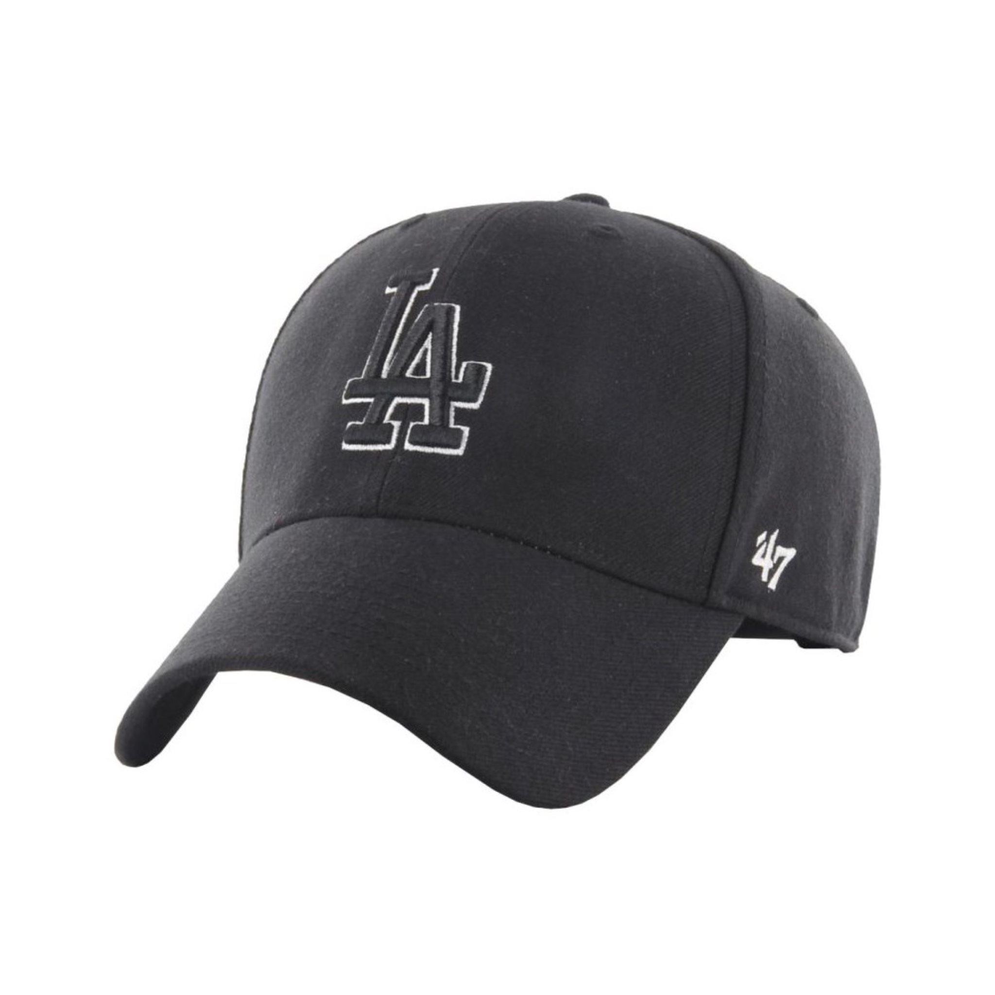47 Brand Cap Regolabile - Mlb La Dodgers Schwarz / Weiß