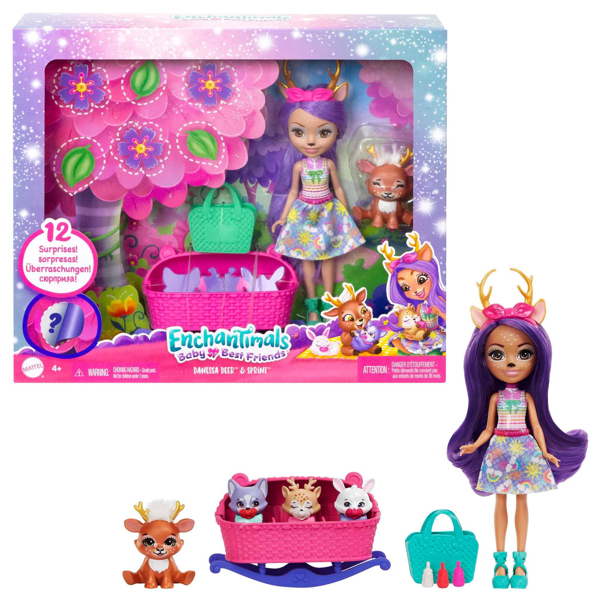 Enchantimals Baby Best Friends Danessa Deer Doll & Sprint Figure