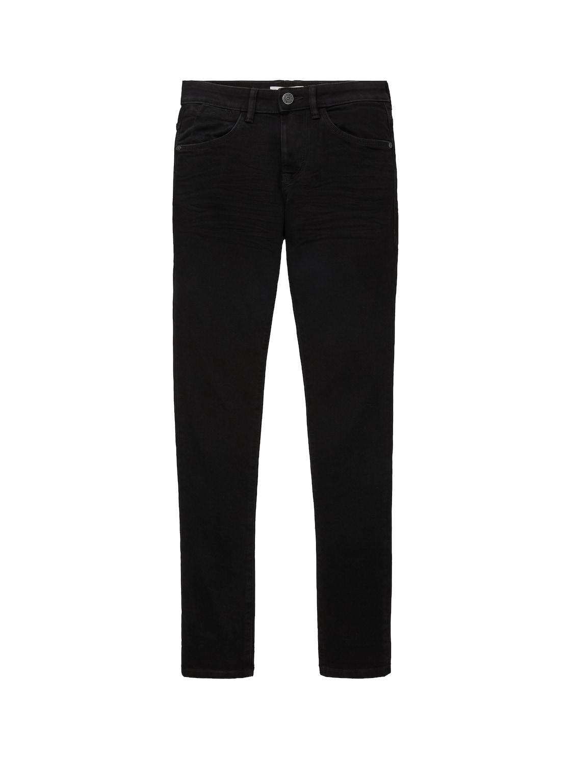 Tom Tailor Herren Tttroy Slim Jeans, Schwarz, Uni, Gr. 32/34