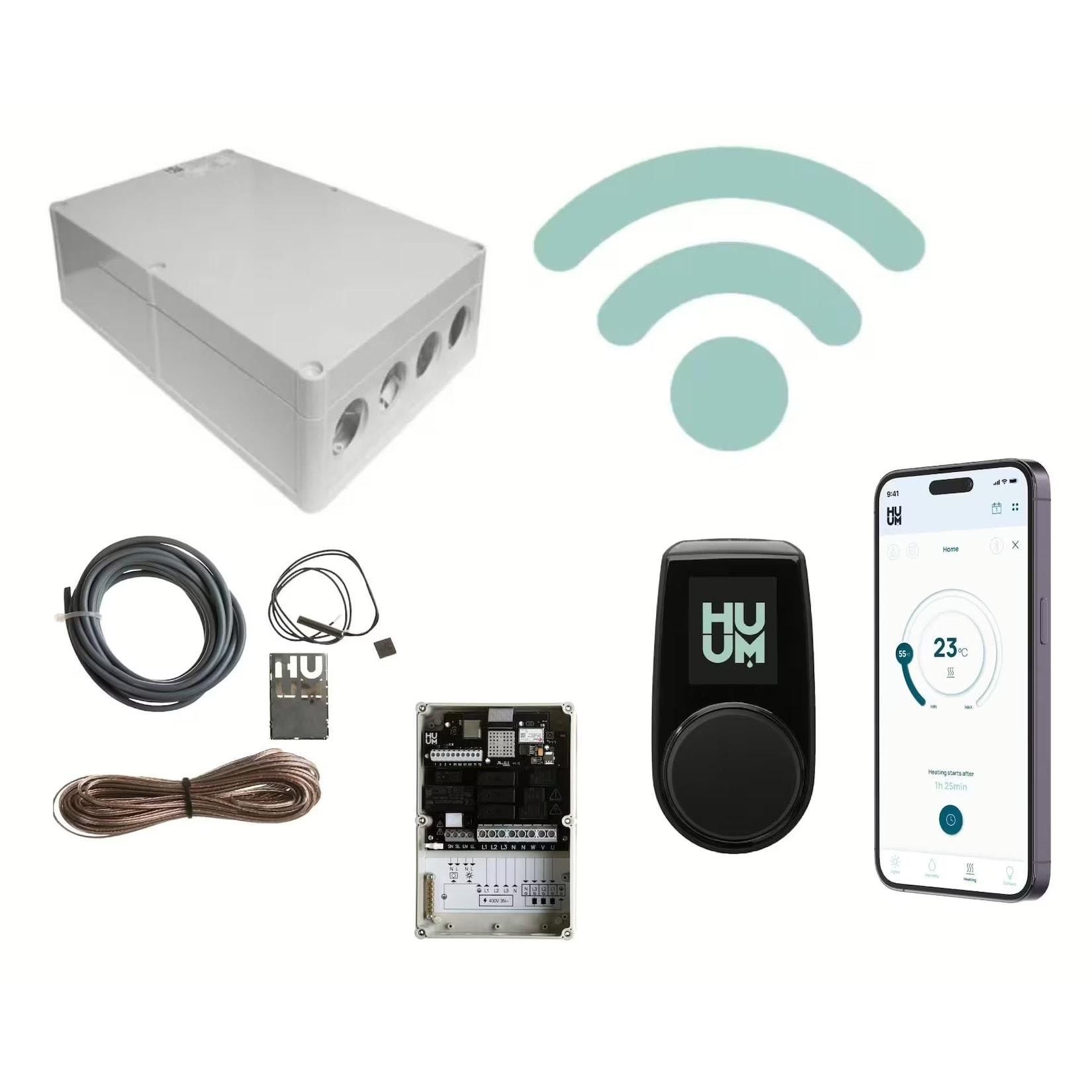 Saunaofensteuerung Huum ""UKU WIFI"" mit App Steuerung