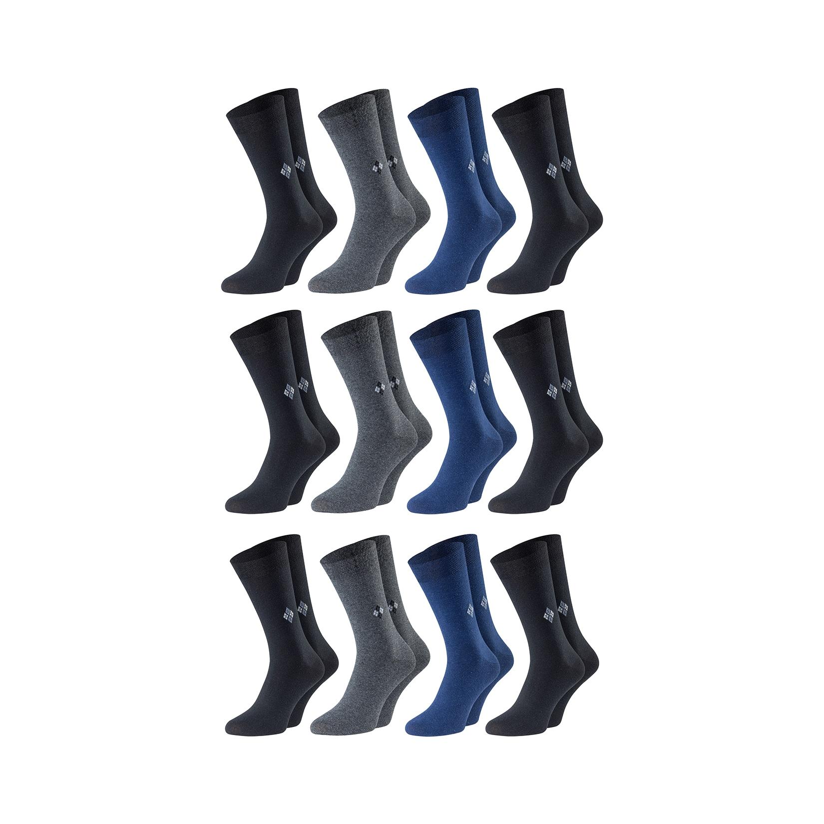 Chili Lifestyle Business Socken 12 Paar Baumwolle Weichbund