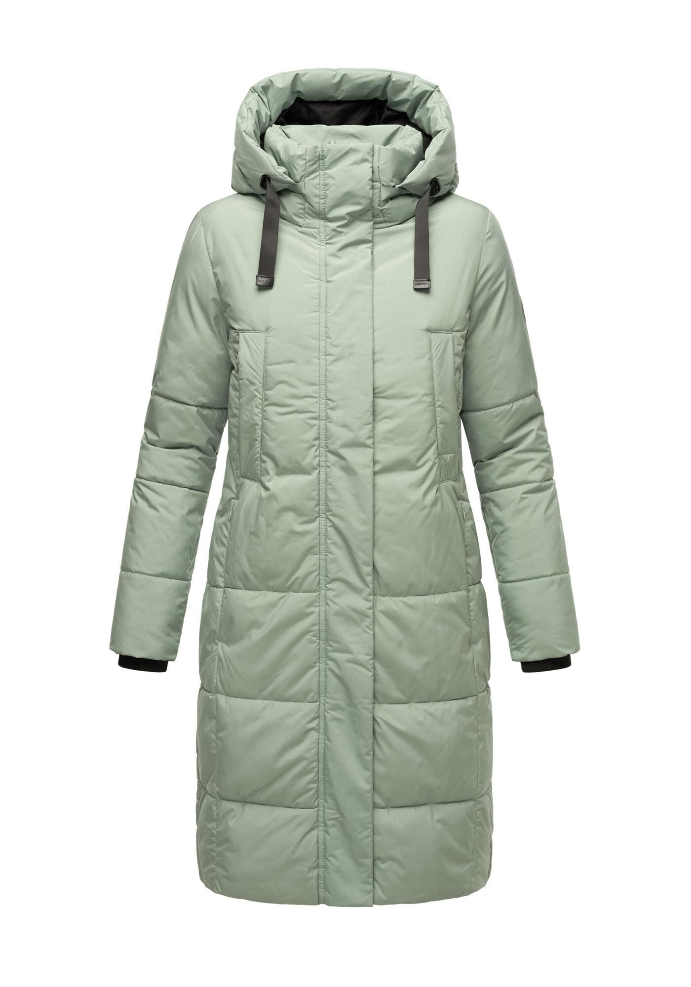 Winterjacke Marikoo "Laryaa Xvi", Damen, Gr. M, GrüN (Smokey Mint), Obermaterial: 100% Polyester. Innenseite: 100% Polyester. Futter: 100% Polyester, BüNdchen, Jacken Winterjacke, Mit Abnehmbarer Kapuze