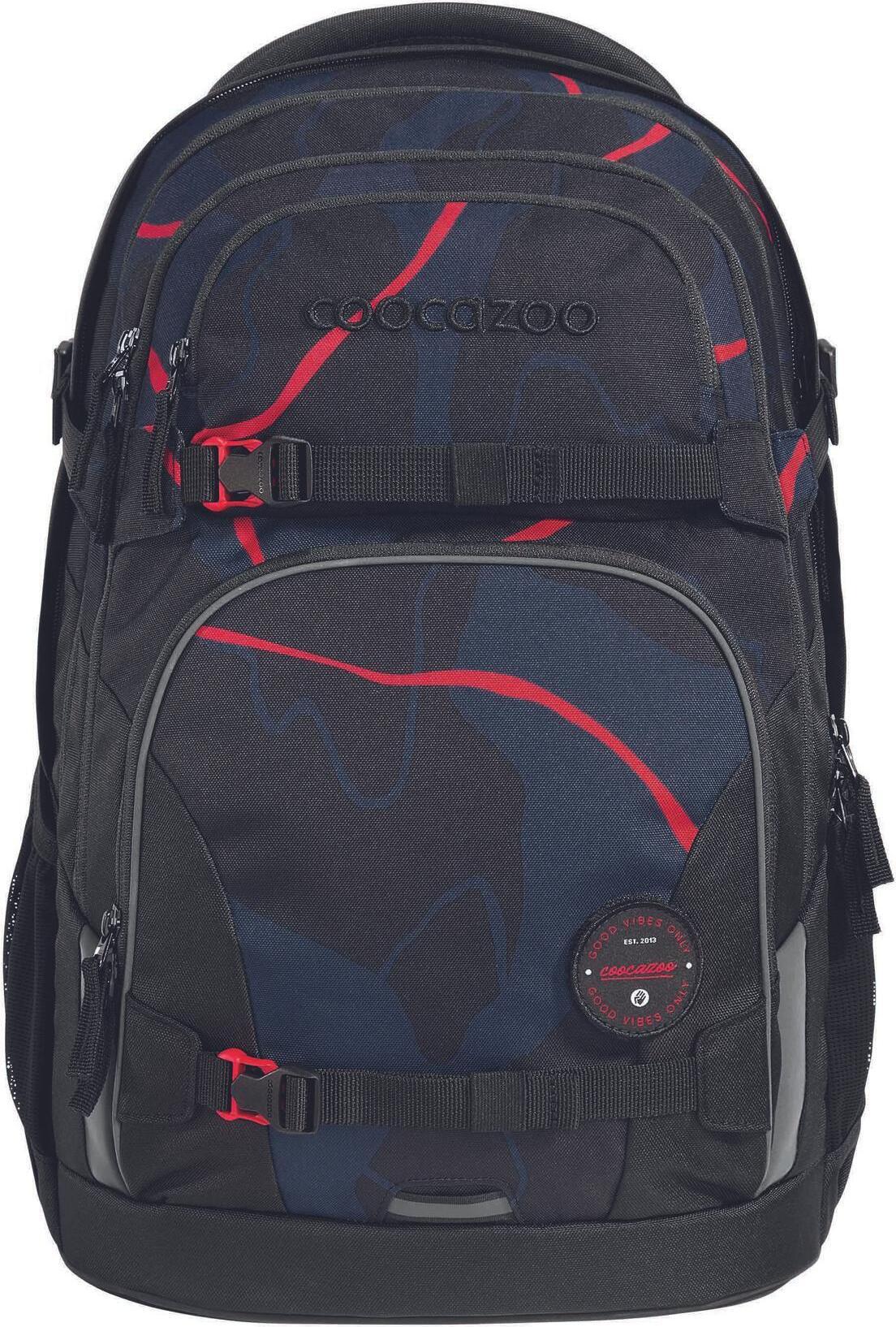 Coocazoo Zaino Della Scuola Porter School Backpack Lava Lines Nero