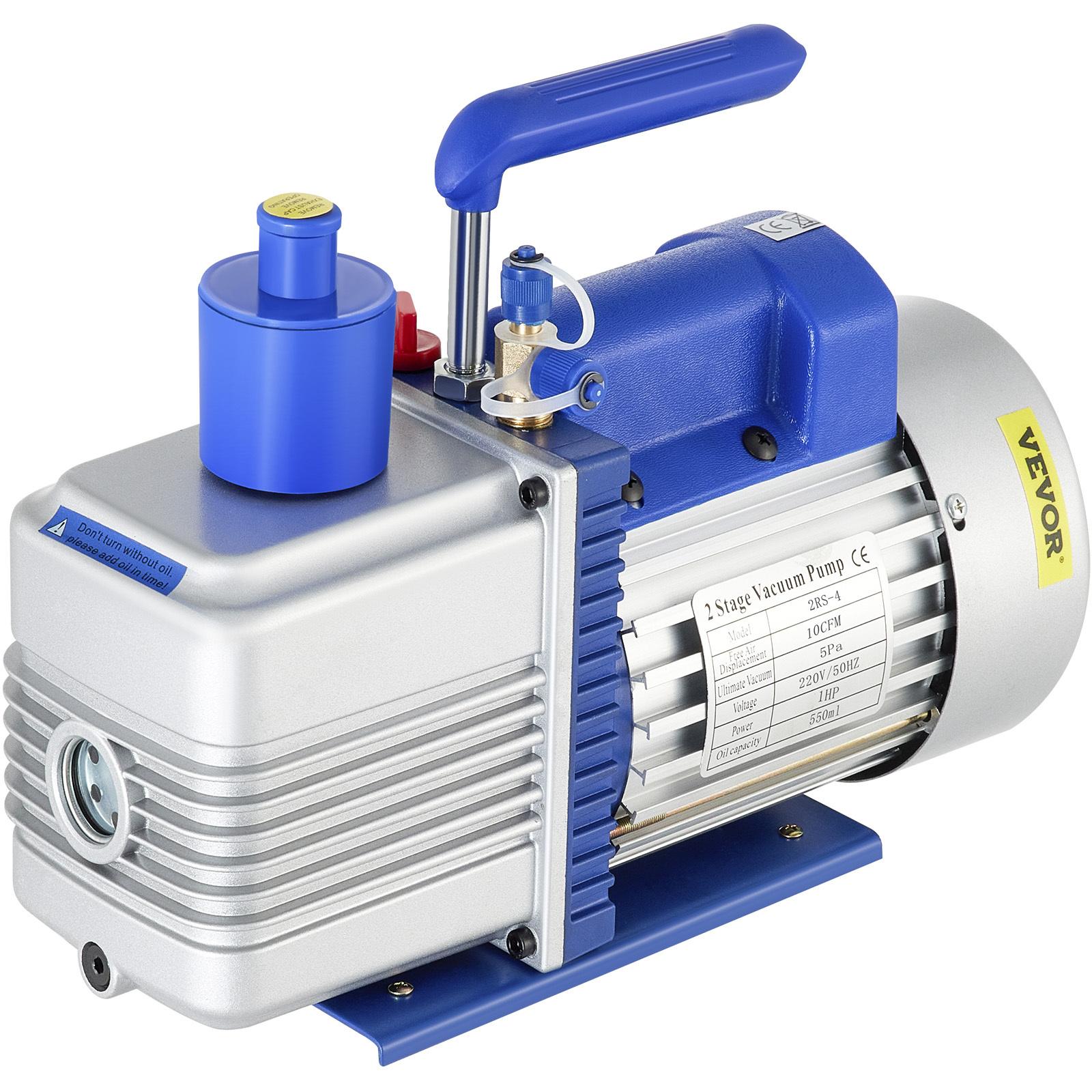 Vevor 10CFM Pompa A Vuoto 1HP Refrigerazione Pompa A Vuoto 220V 550Ml 5Pa