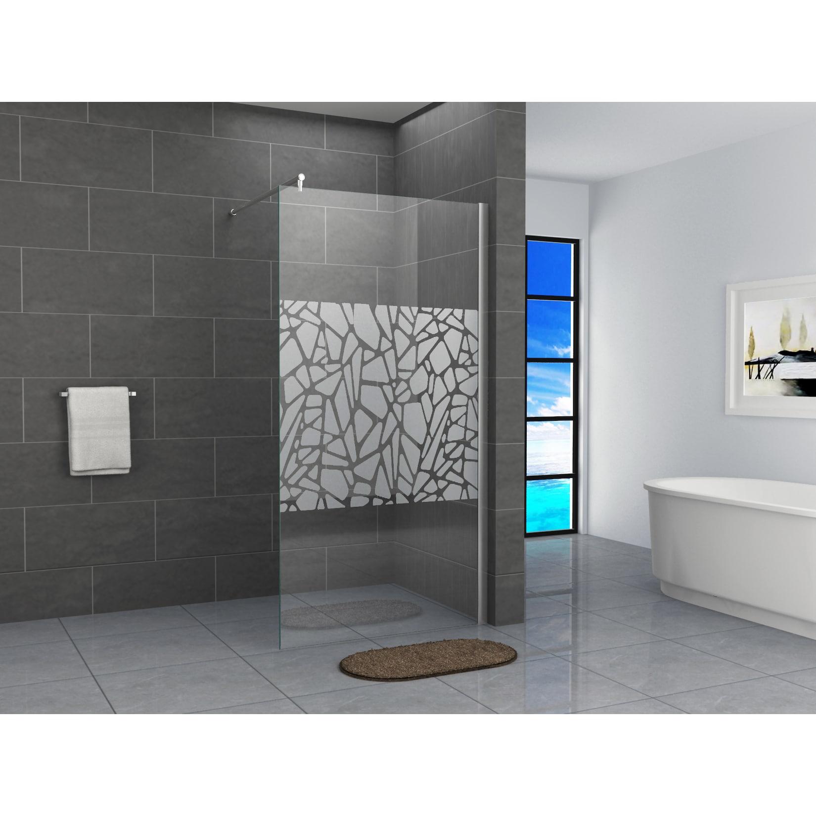 Fa-Bausysteme Walk-In Glas Dusche Scherben 100 cm