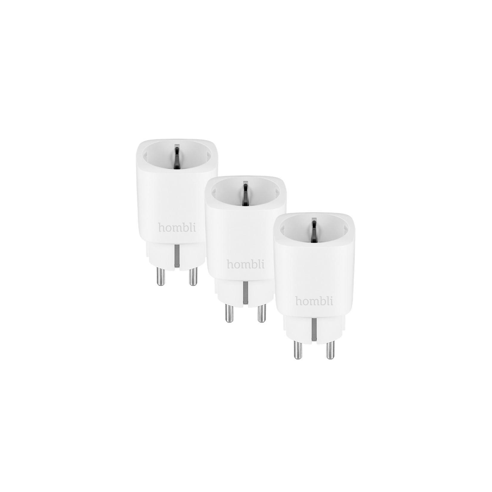 Hombli smarte Steckdose EU, weiß, 2+1 Promo Pack