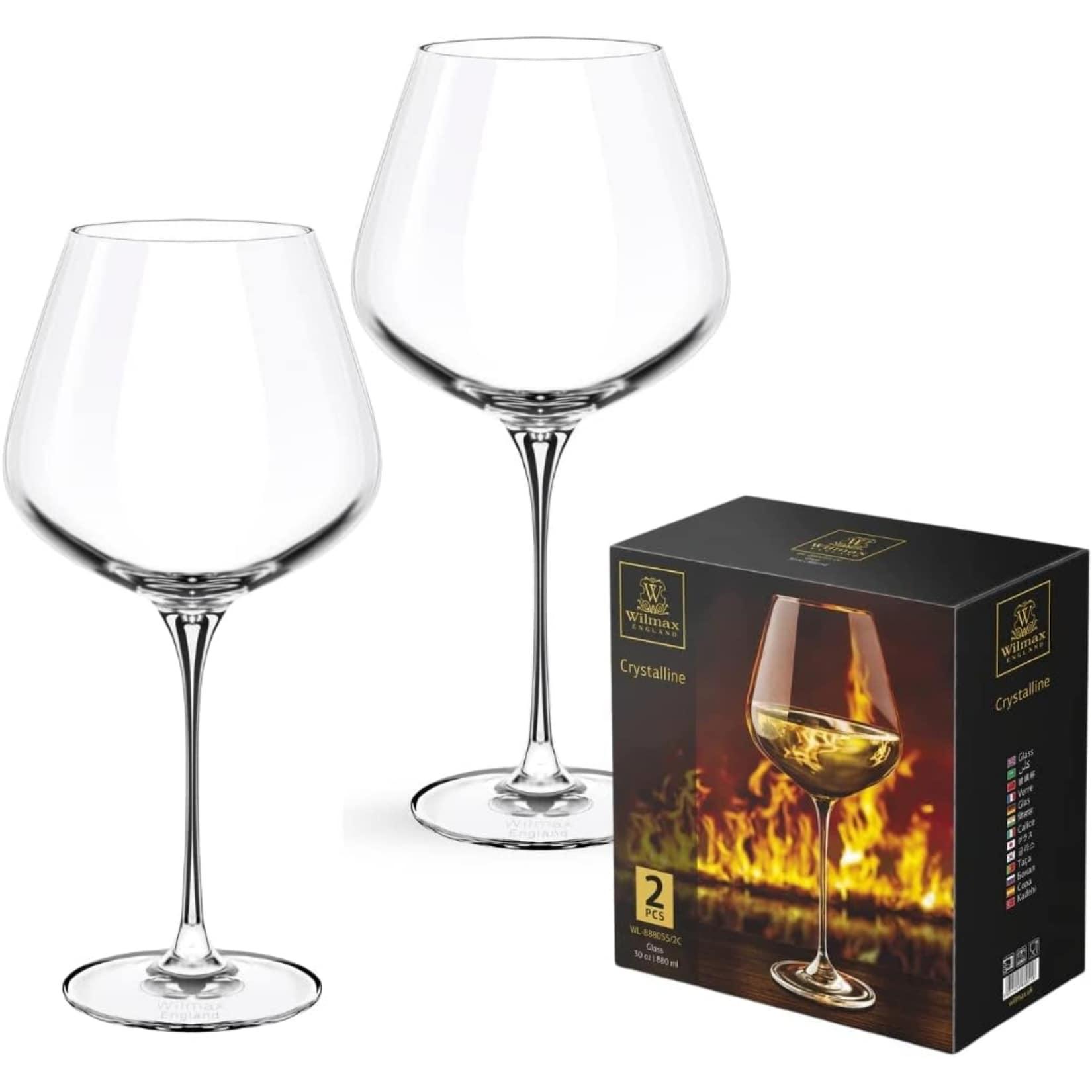 Weingläser 2er-Set – 470 ml – Weißweingläser & Rotweingläser – Kristallgläser