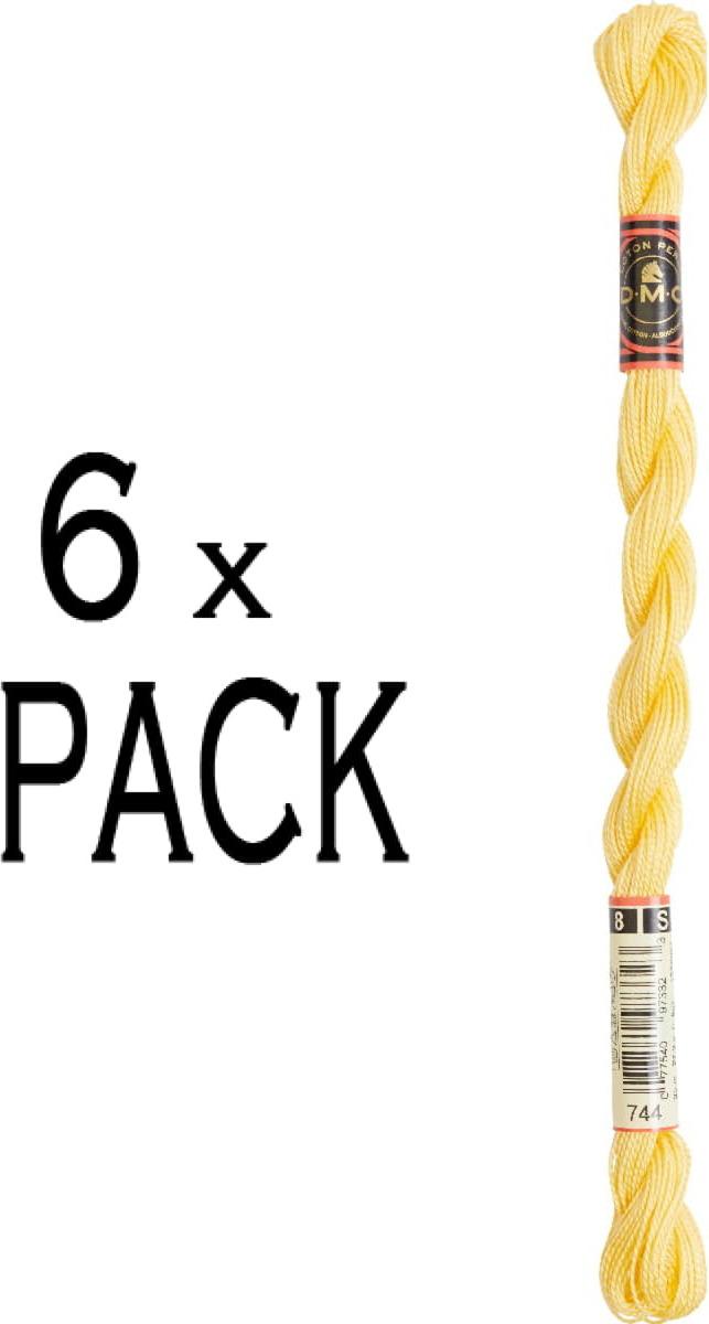 6X Dmc Filato Per Bordatura Spessore 8, 25 M, 115Ar/8-744