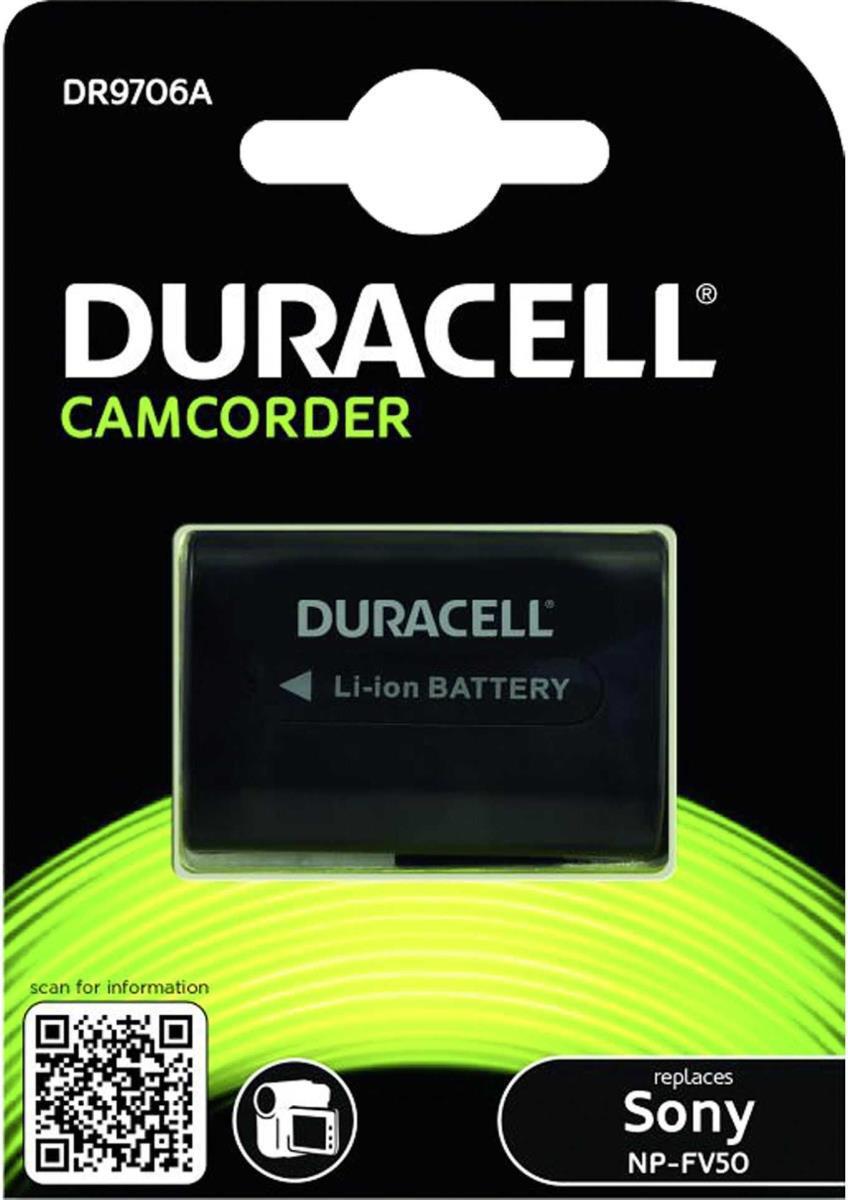 Duracell DR9706A - Batteria - Li-Ion - 650 Mah - Per Sony Handycam FDR-AX100, AX43, AX60, HDR-CX170, CX485, CX680, PJ33