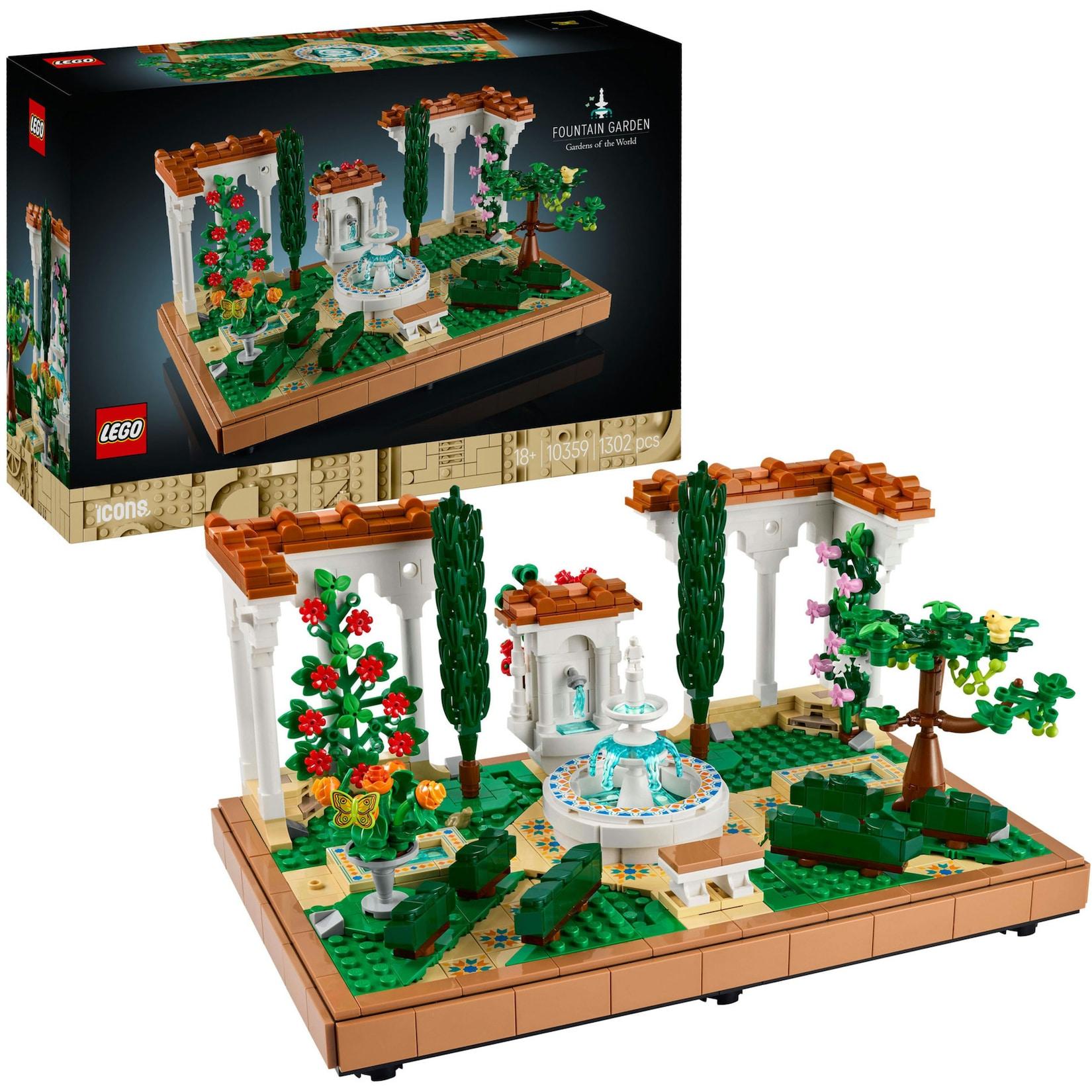 LEGO Konstruktionsspielzeug Icons Springbrunnengarten