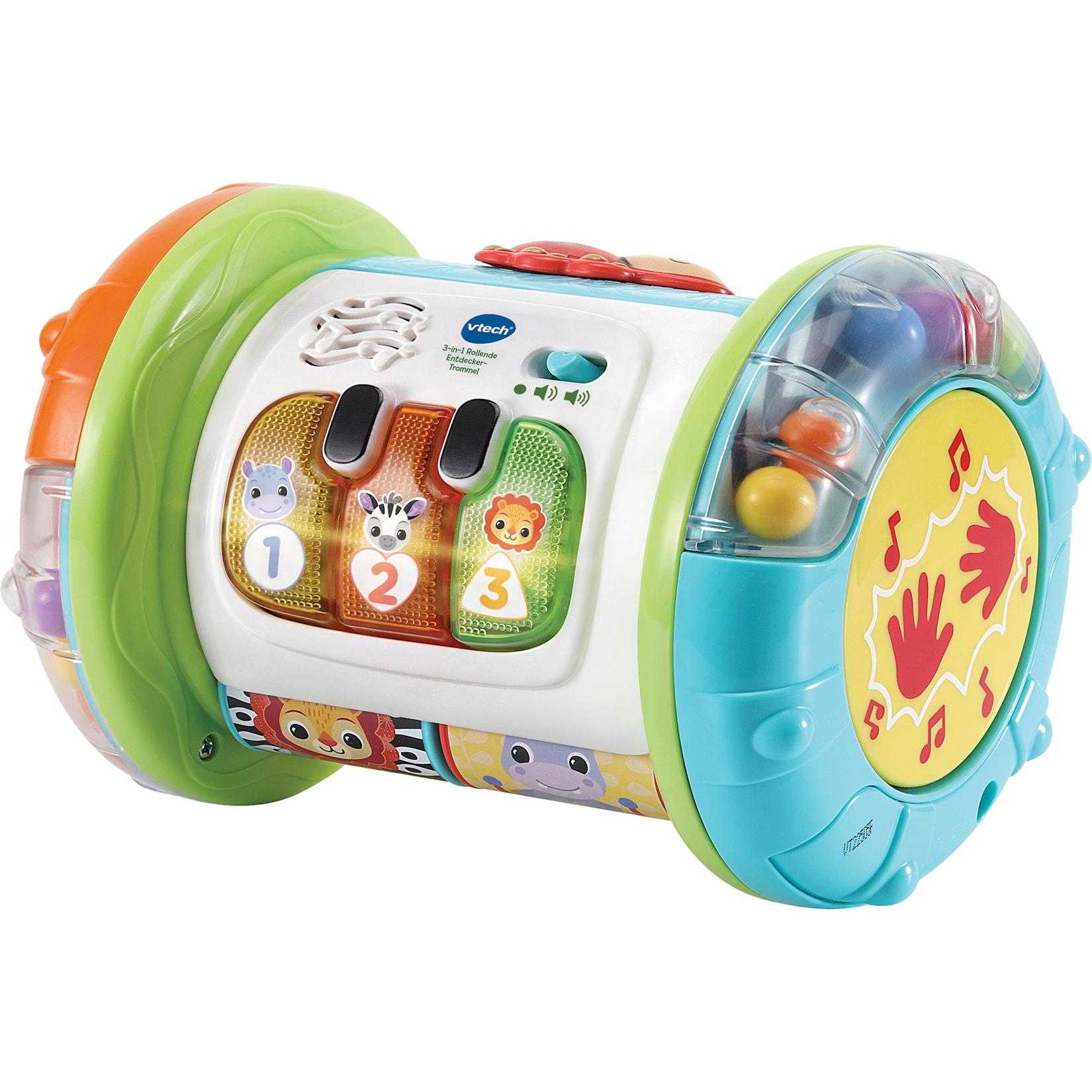 Vtech Musikspielzeug 3-in-1 Rollende Entdecker-Trommel