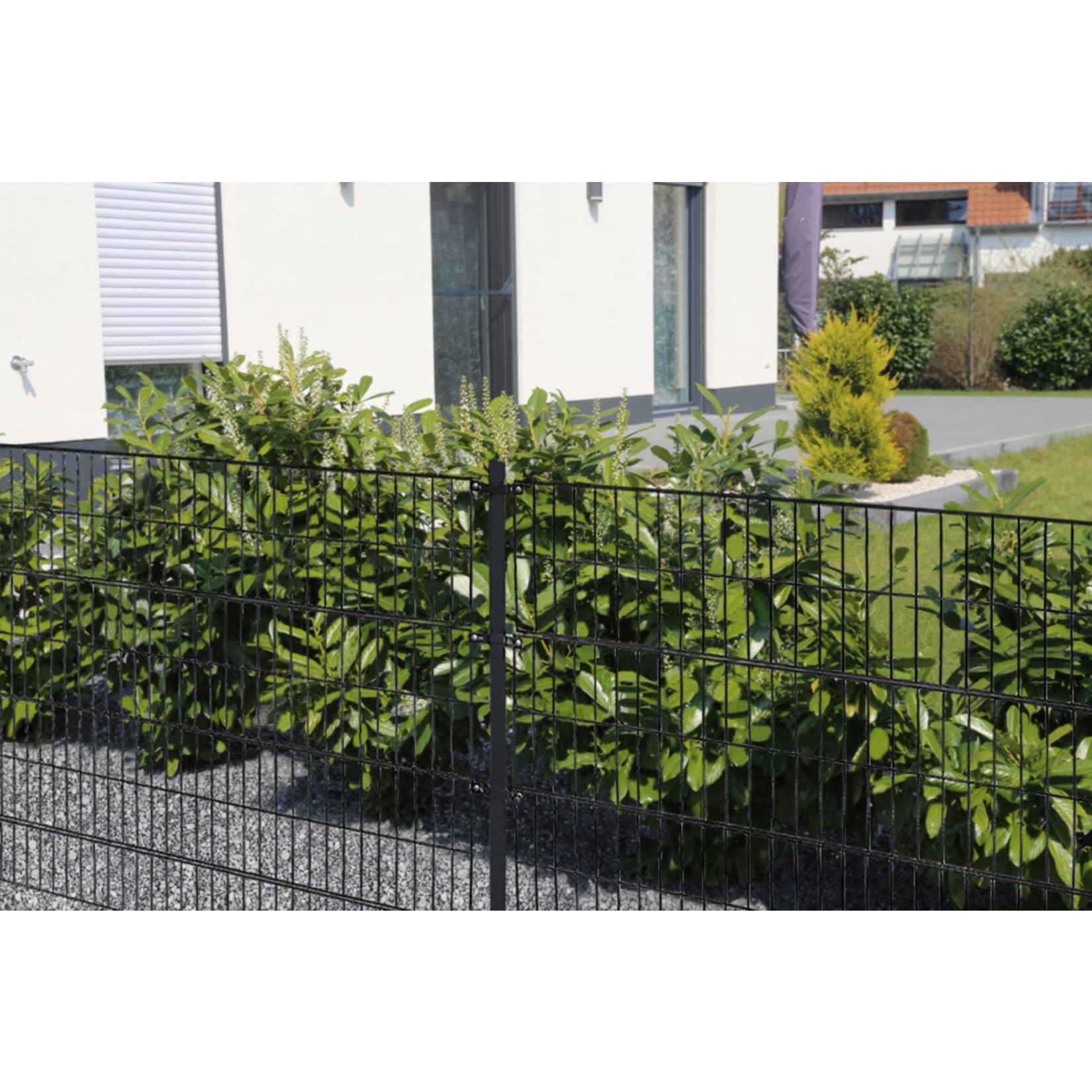 Home Deluxe Doppelstabmattenzaun anthrazit 2000 mm x 40 m