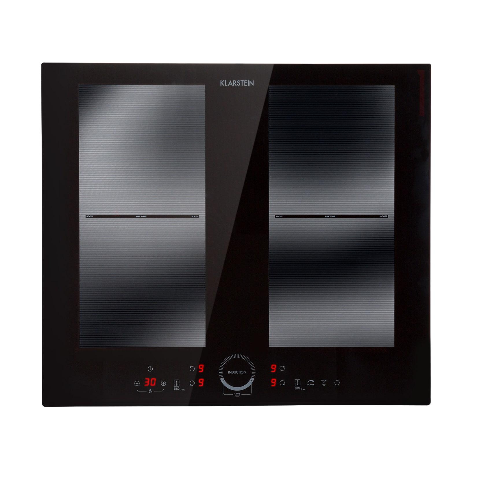 Klarstein Delicatessa 60 Einbaukochfeld Induktion 4 Zonen 7000W Glaskeramik Schwarz