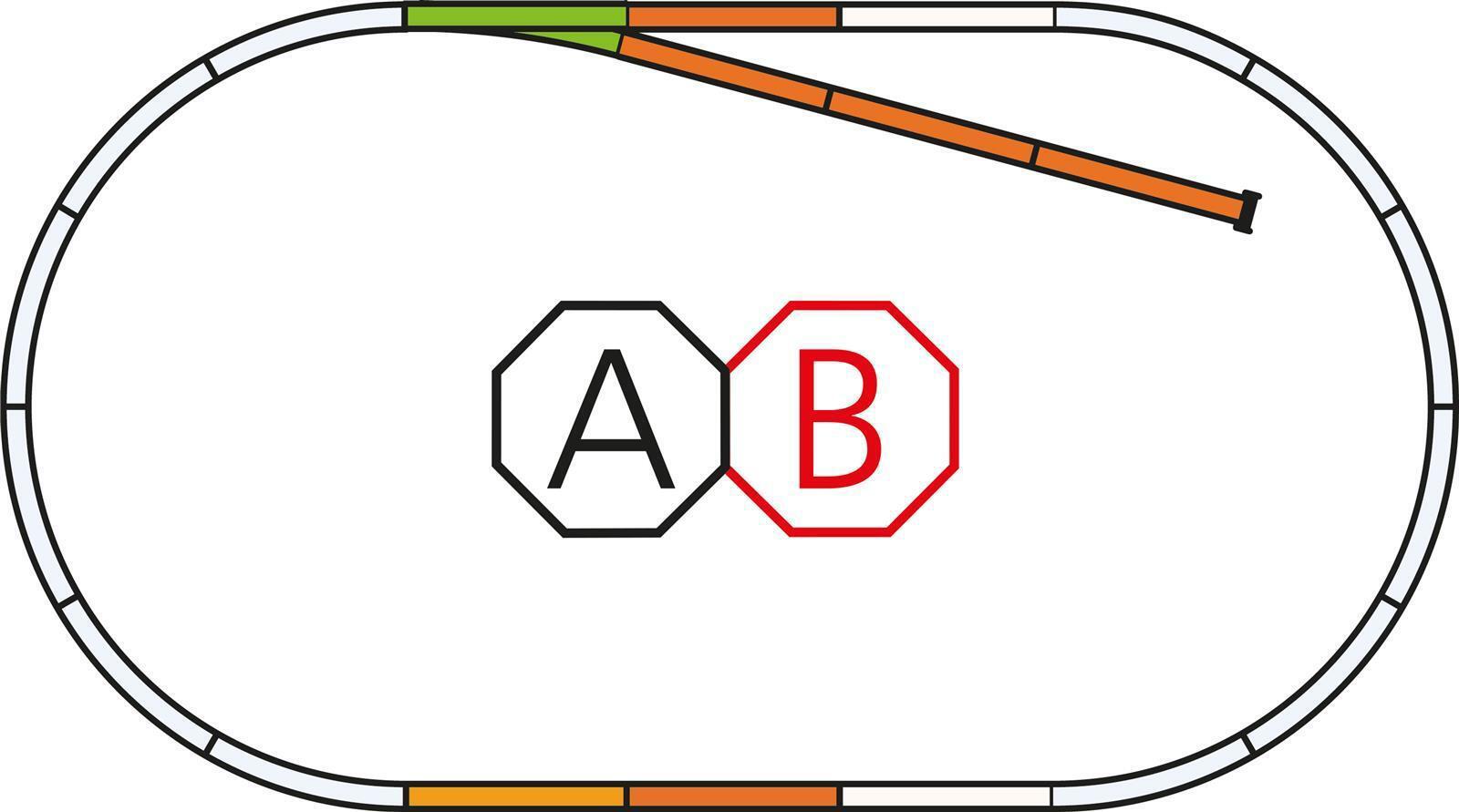 Piko Set Di Binari B (Binario A Pezzi) Con Base - 55311