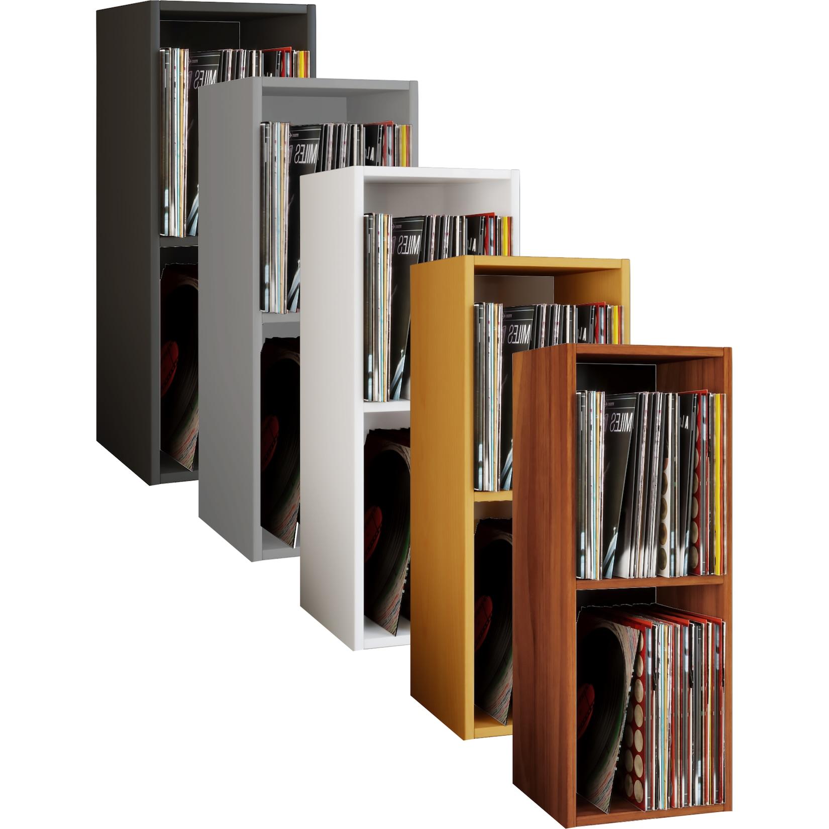 Vcm Holz Stand Regal Regal Mit 2 GroßEn FäCher MaßE: H. 72 X B. 34 X T. 30 Cm Platz FüR 65 Schallplatten 1 Fester Fachboden - Platto