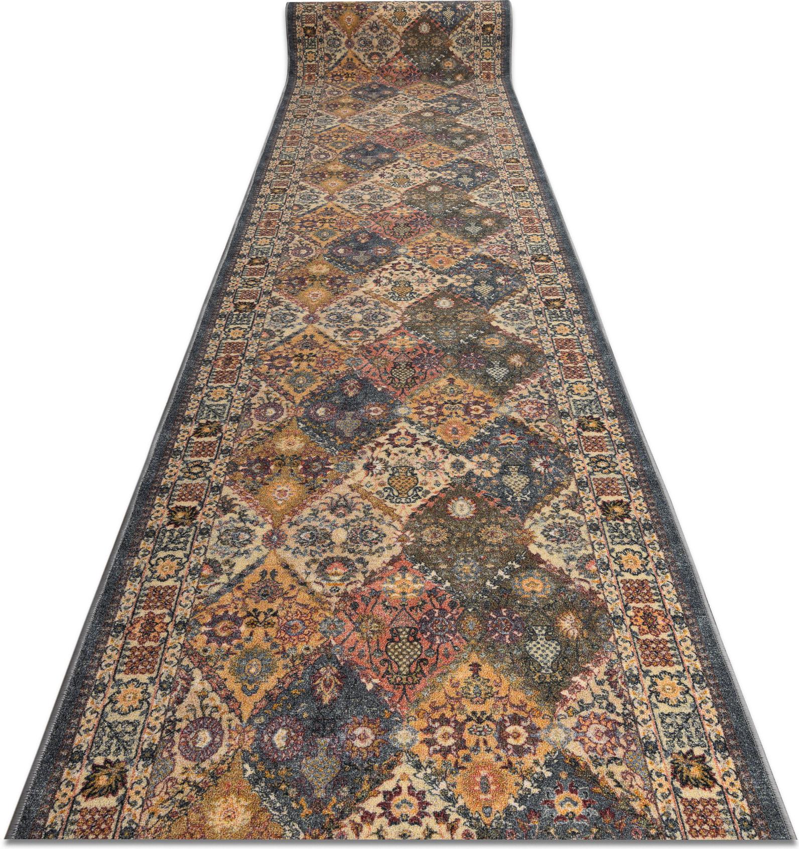 Tappeto Antiscivolo Modern Classic Classico Beige / Grigio 19 100Cm Multicolore 100X360 Cm